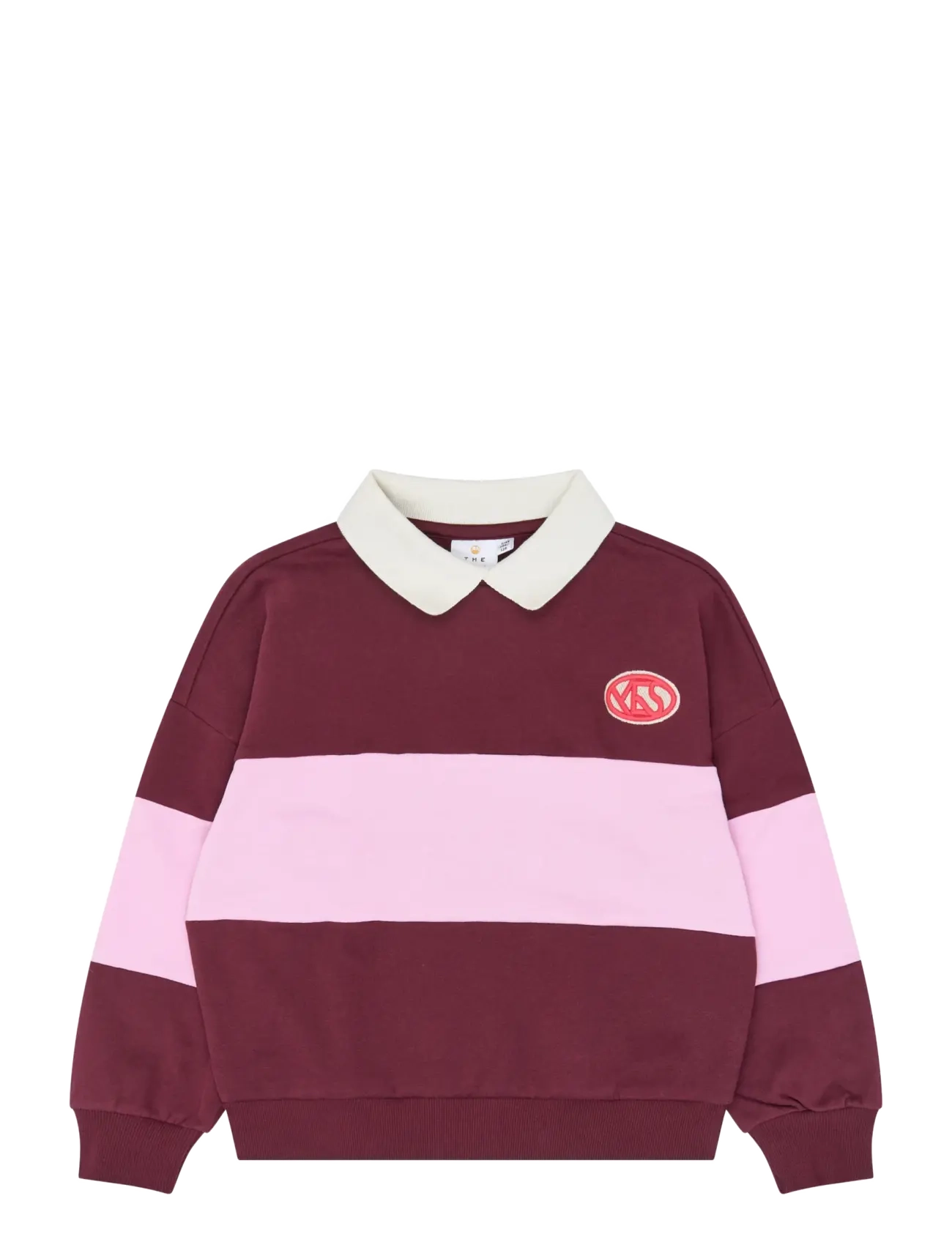 The New - TNVaniza OS Polo Sweatshirt - langärmelig poloshirt - burgundy tn - 1