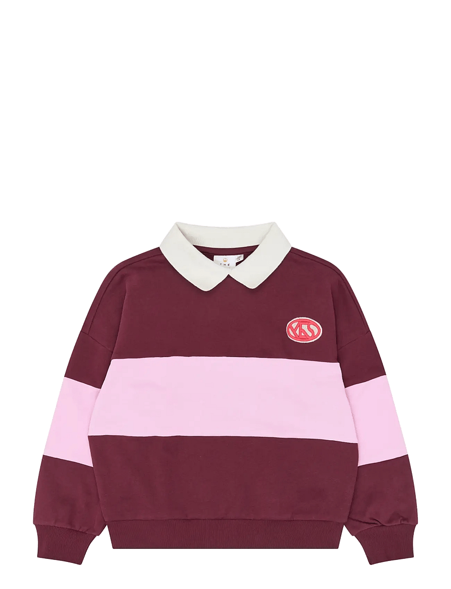 The New - TNVaniza OS Polo Sweatshirt - langärmelig poloshirt - burgundy tn - 1