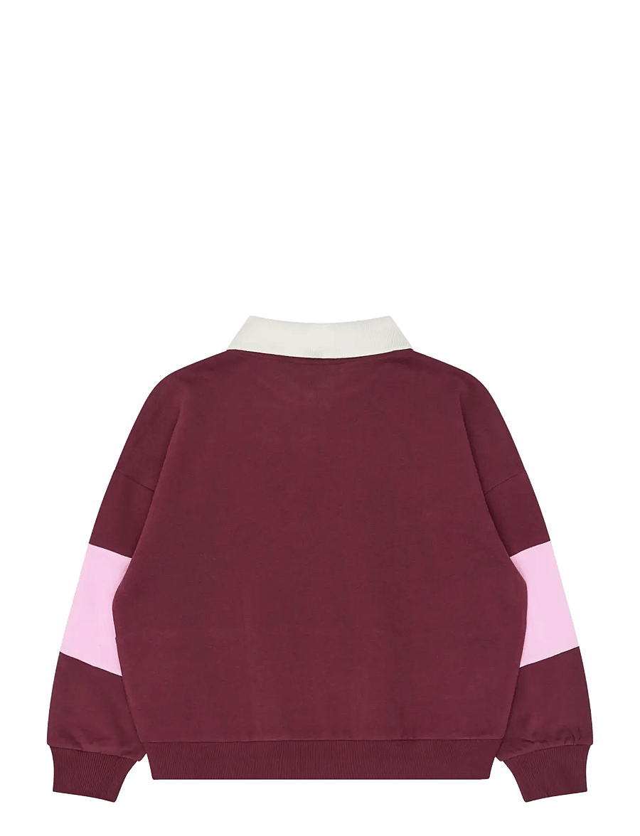 The New - TNVaniza OS Polo Sweatshirt - langärmelig poloshirt - burgundy tn - 2
