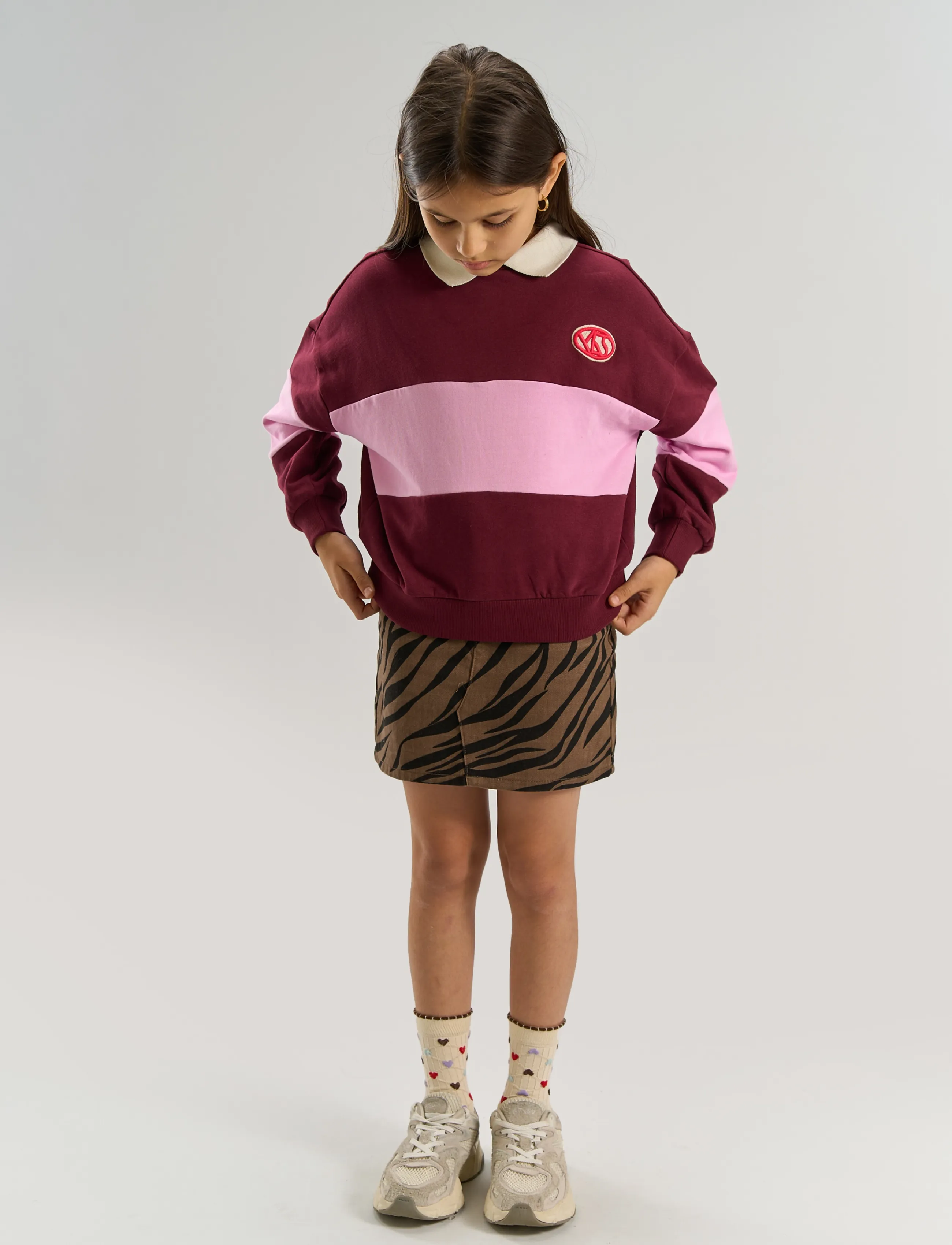 The New TNVaniza OS Polo Sweatshirt - Poloshirts - BURGUNDY TN / burgundy