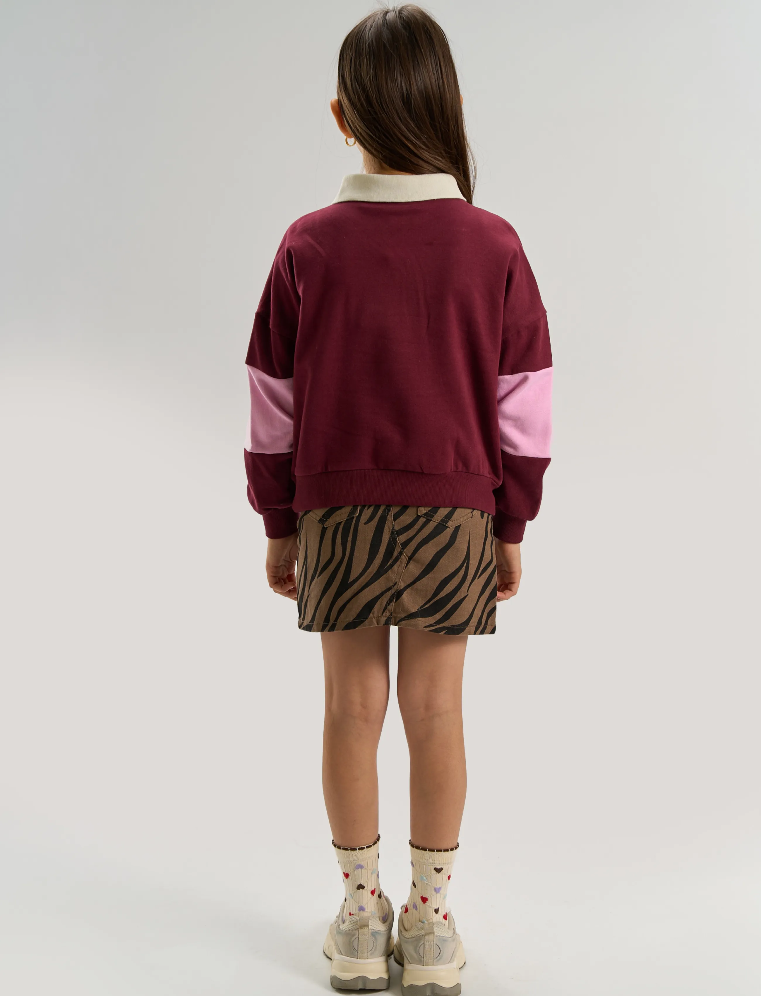 The New - TNVaniza OS Polo Sweatshirt - langärmelig poloshirt - burgundy tn - 4