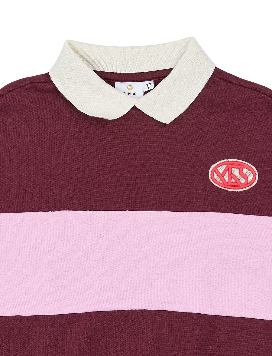 The New - TNVaniza OS Polo Sweatshirt - langärmelig poloshirt - burgundy tn - 5