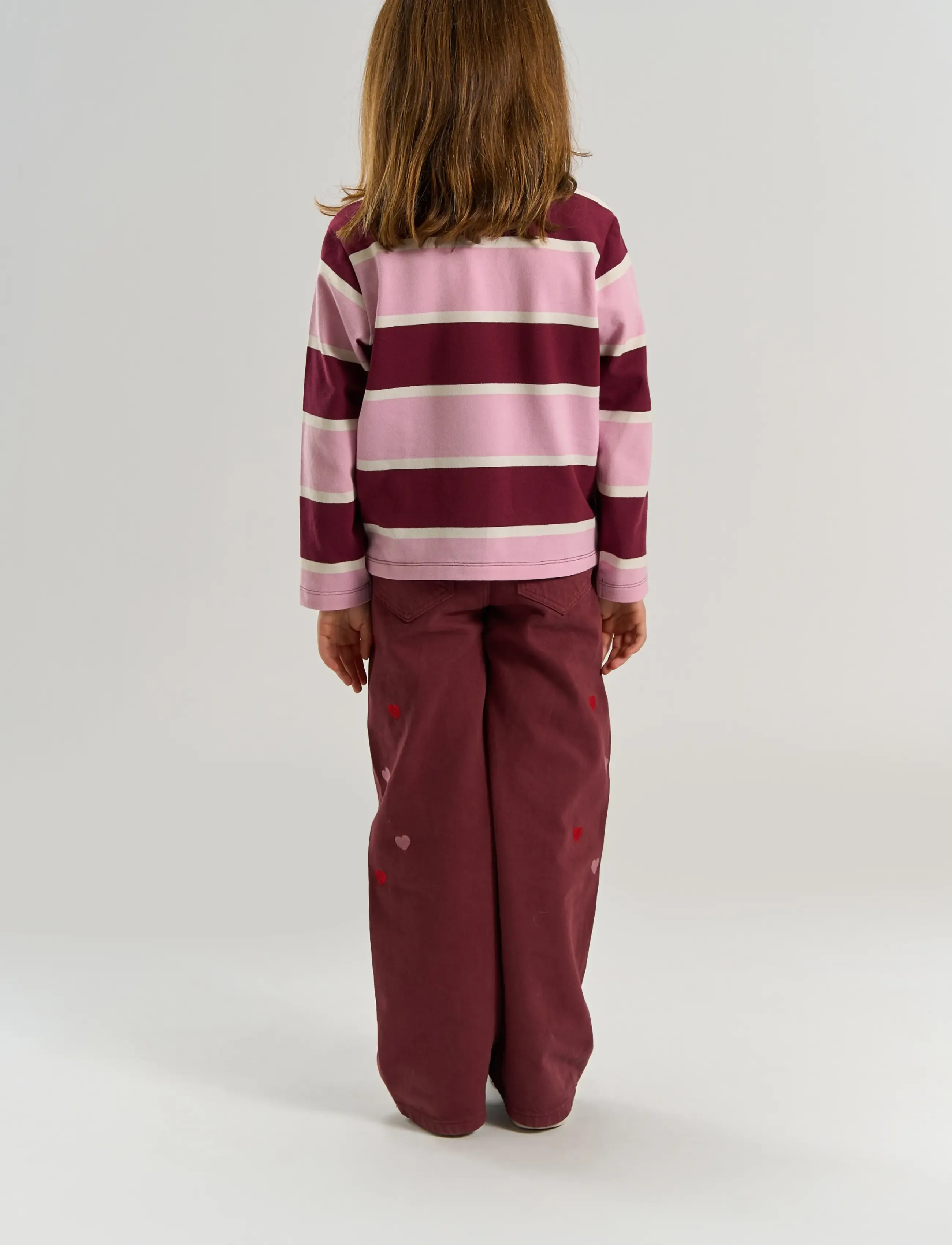 The New - TNVidette OS L_S Pique Polo - langærmede poloer - burgundy striped tn - 4