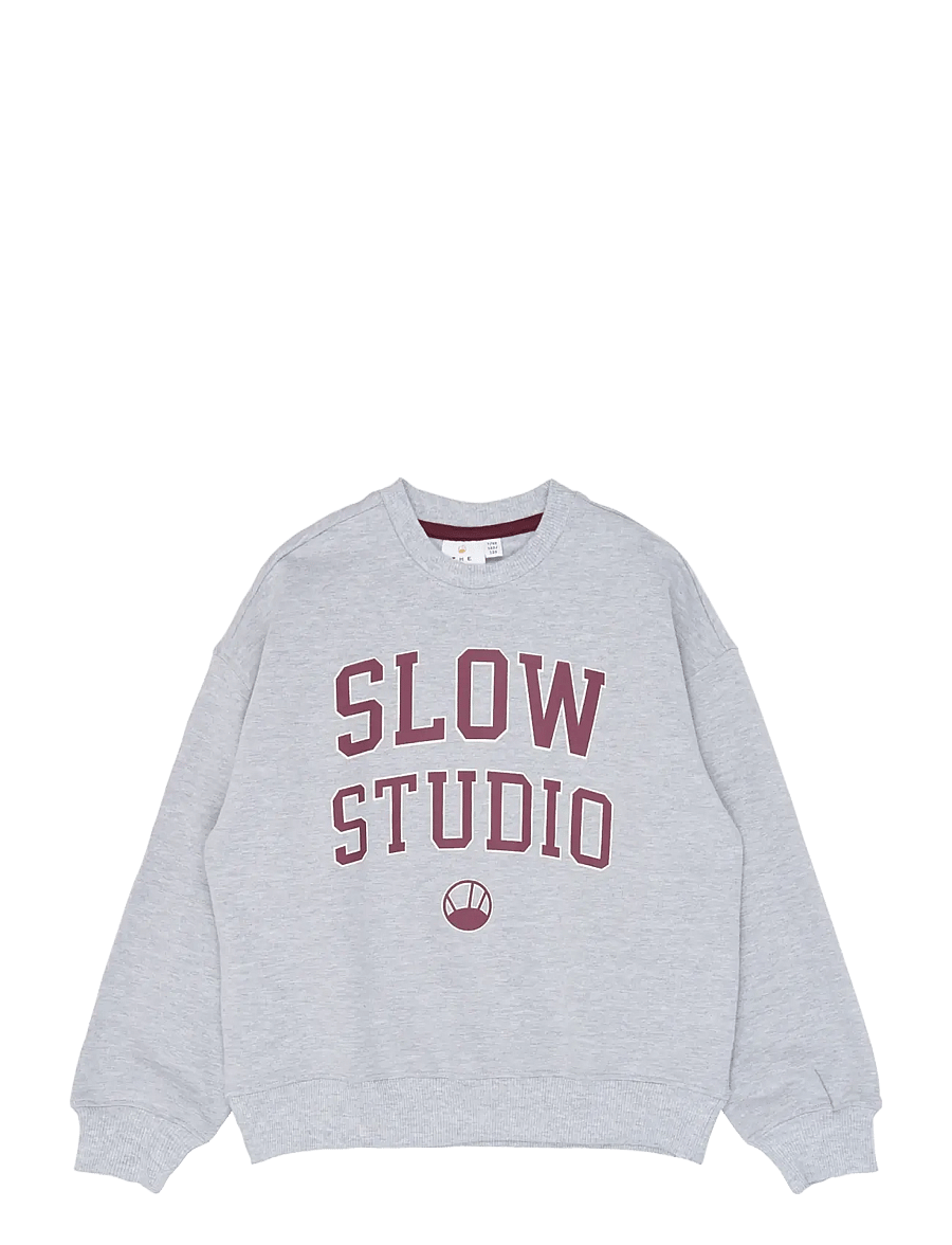The New - TNValerie OS Melange Sweatshirt - sweatshirts - light grey melange - 1