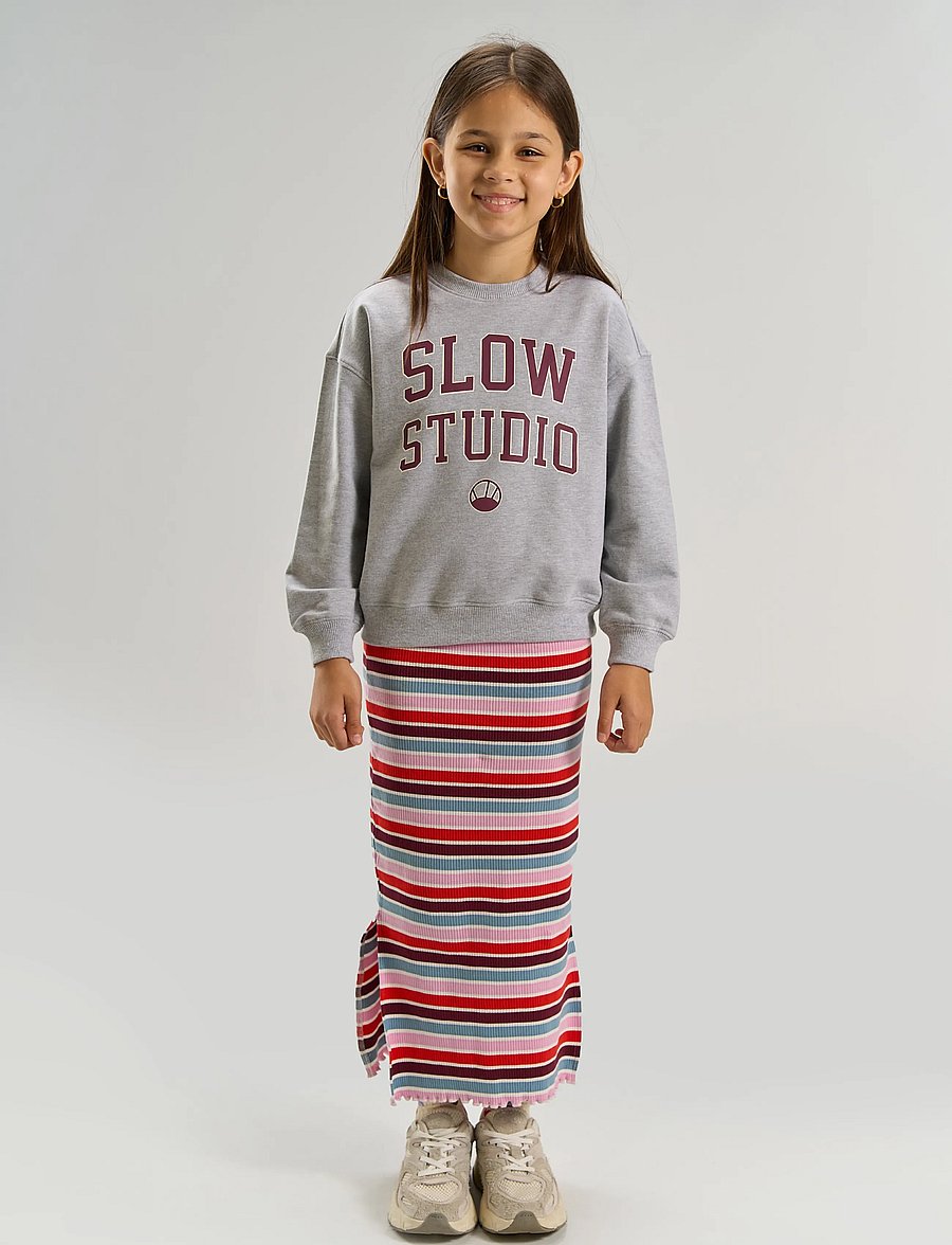 The New - TNValerie OS Melange Sweatshirt - sweatshirts - light grey melange - 0
