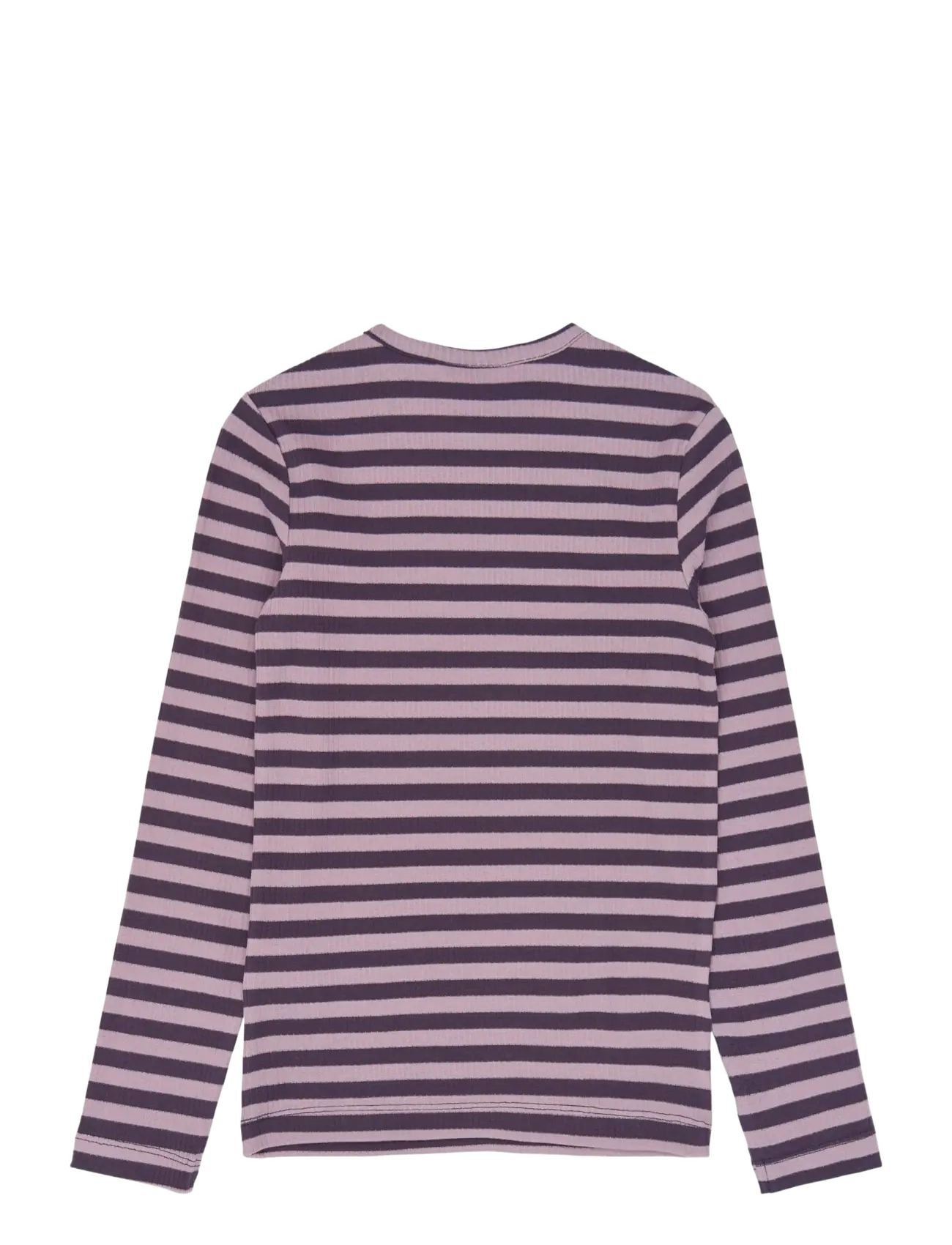 The New - TNMoore L_S Rib Tee - långärmade t-shirts - sweet grape striped tn - 1