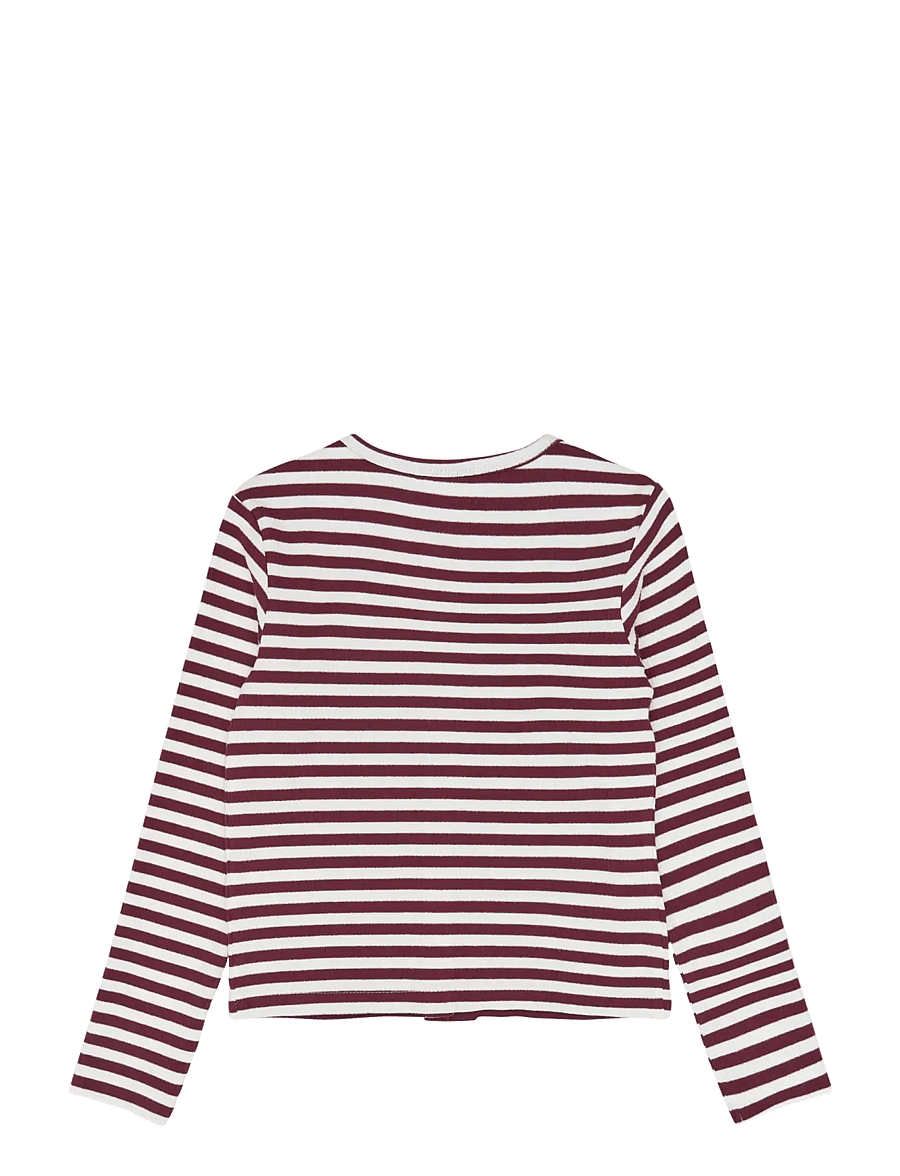 The New - TNMoore L_S Rib Cardigan - gardenia striped - 2