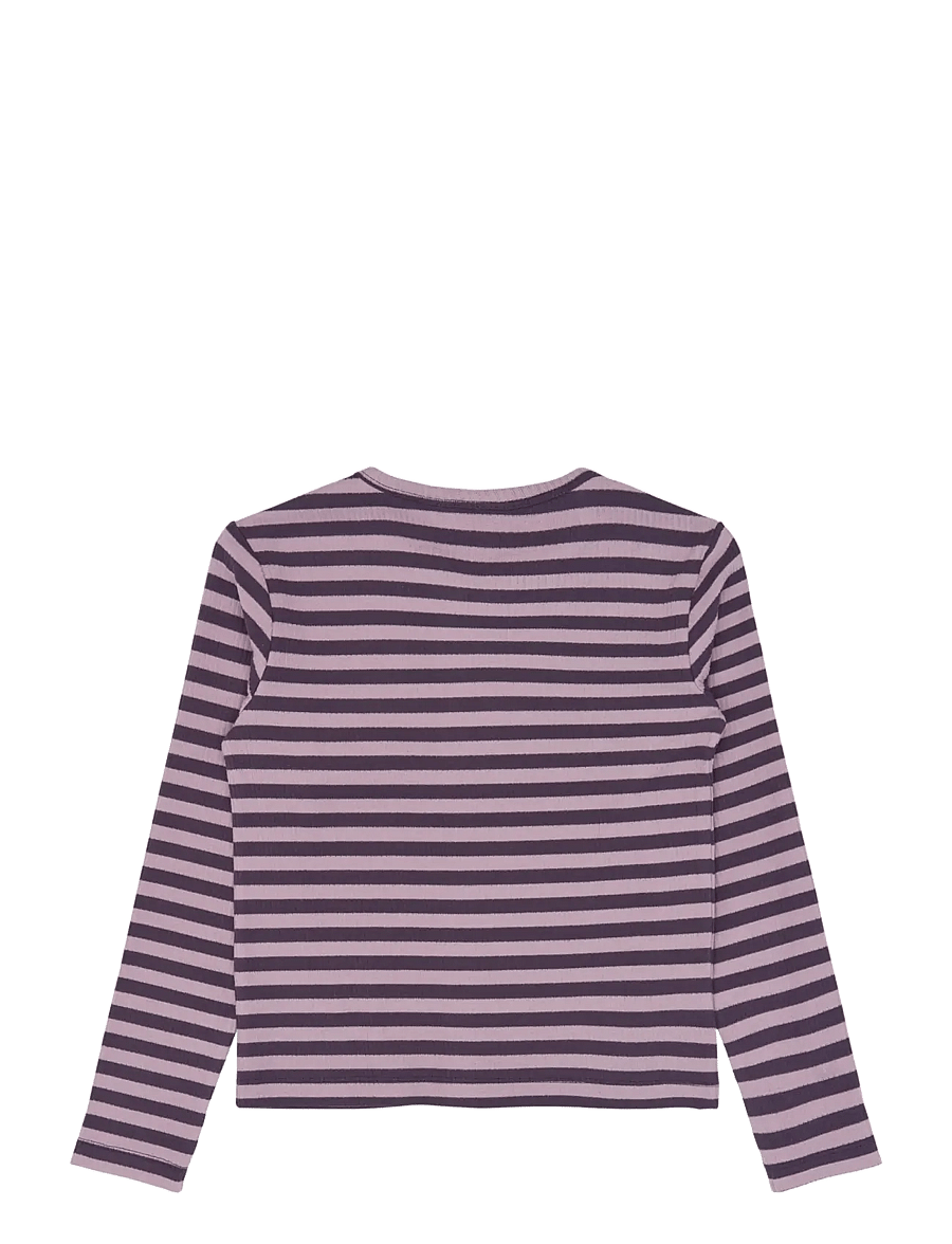 The New - TNMoore L_S Rib Cardigan - sweet grape striped tn - 2