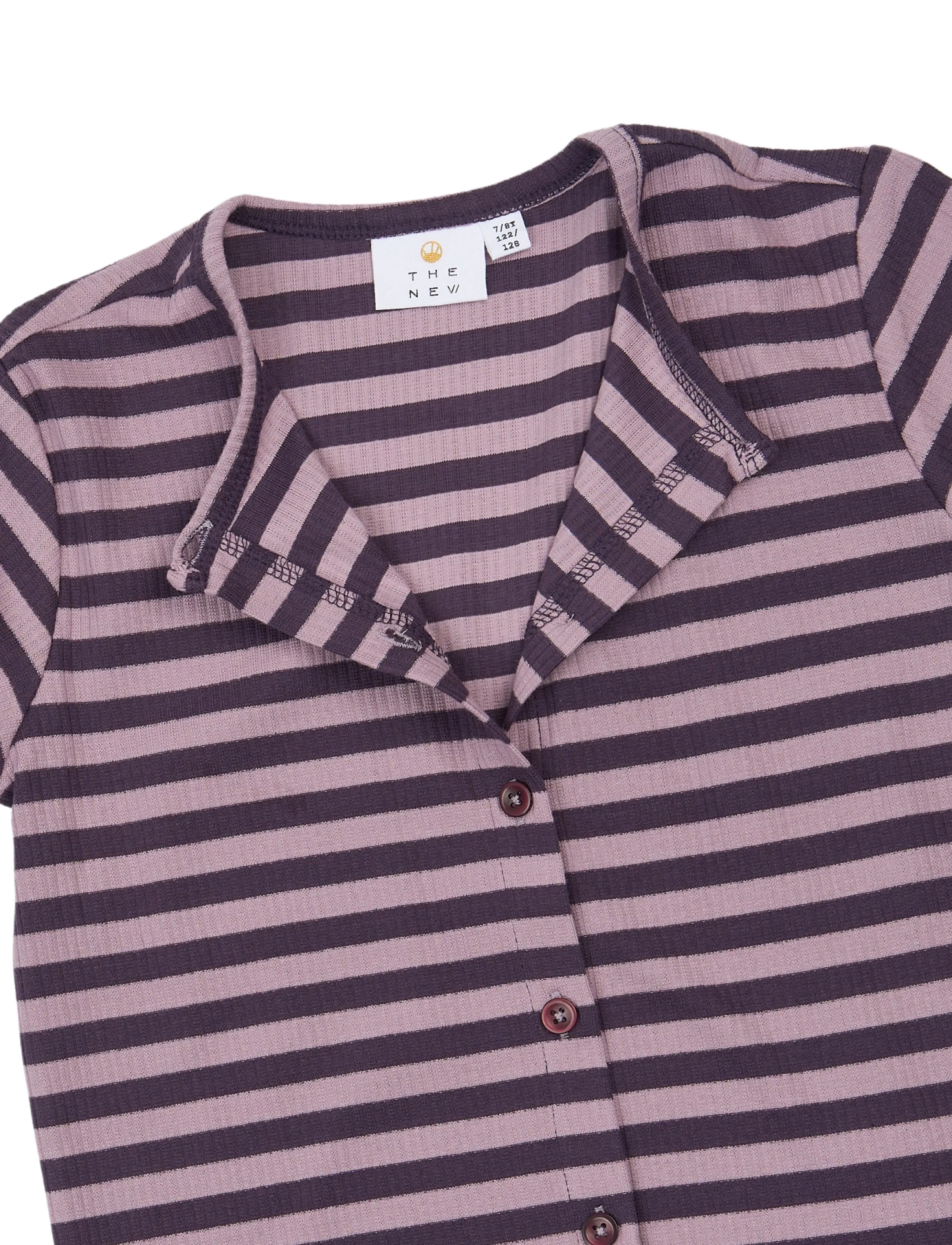 The New - TNMoore L_S Rib Cardigan - sweet grape striped tn - 4