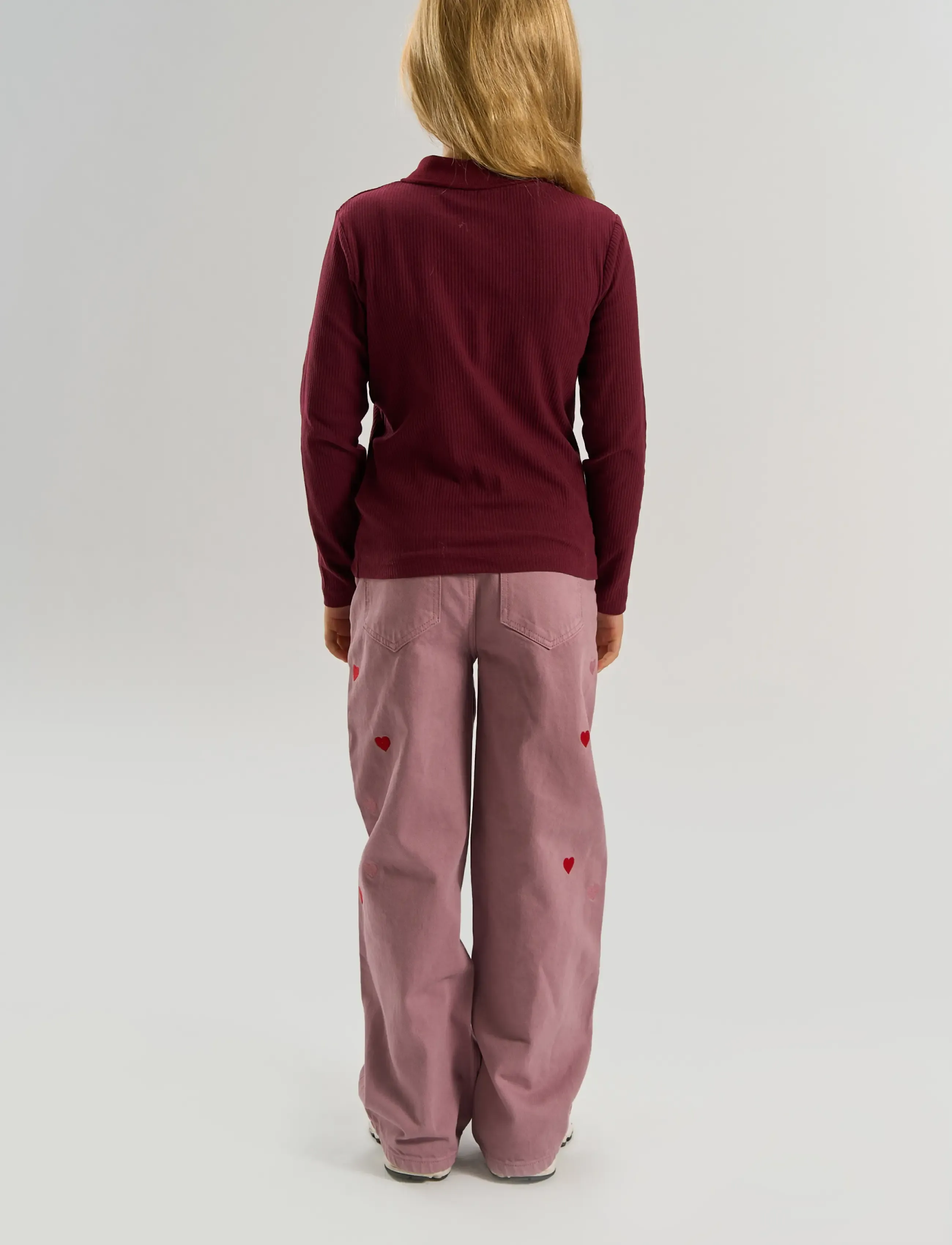 The New - TNVarena L_S Rib Polo - langärmelig poloshirt - burgundy tn - 3