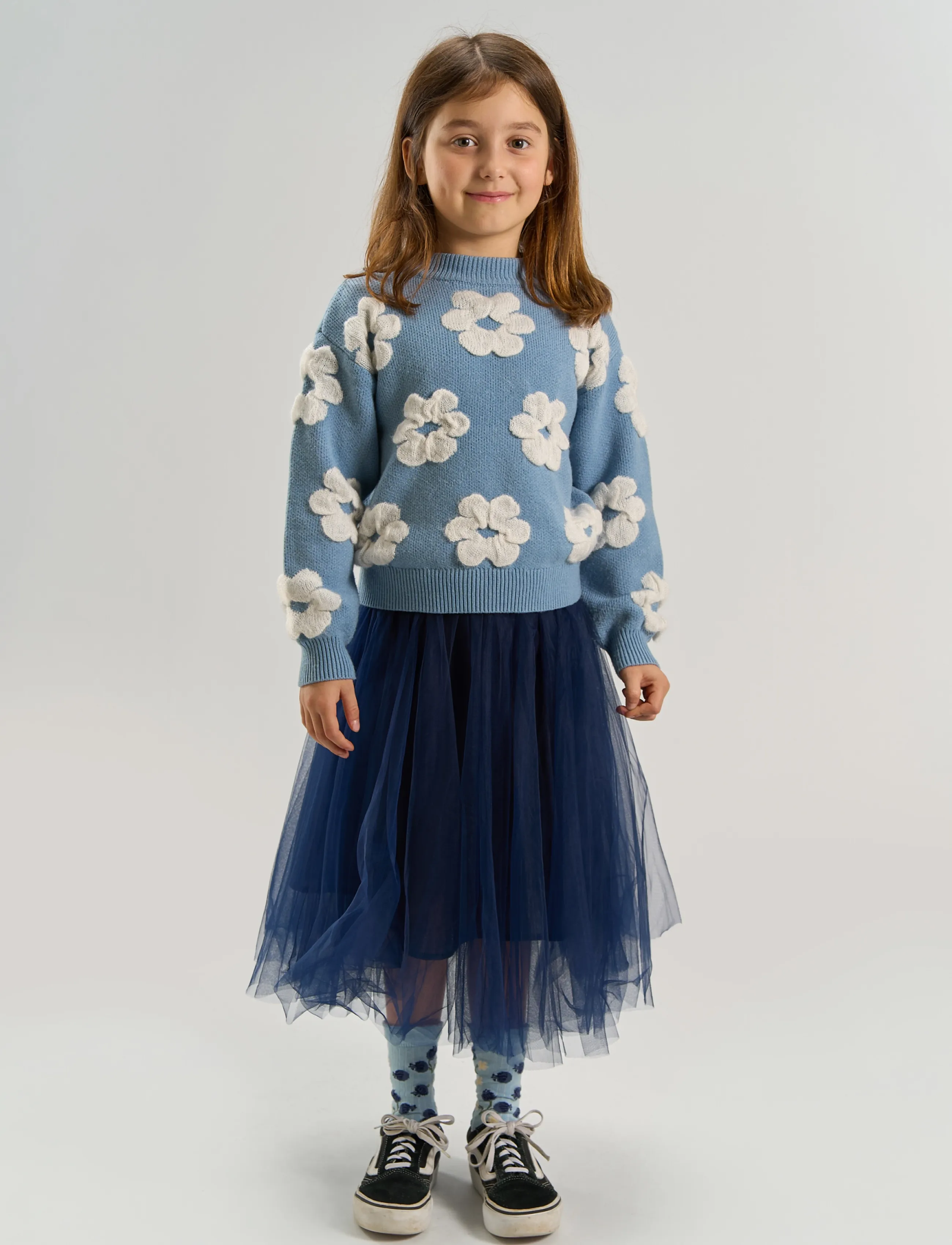 The New - TNPeaven Mesh Skirt - tylnederdel - navy blazer - 3