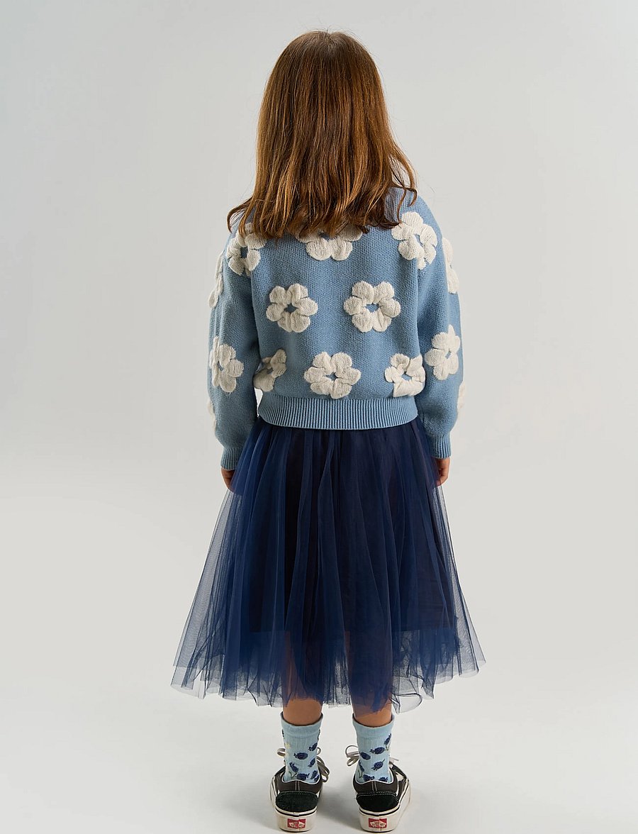 The New - TNPeaven Mesh Skirt - tylnederdel - navy blazer - 4