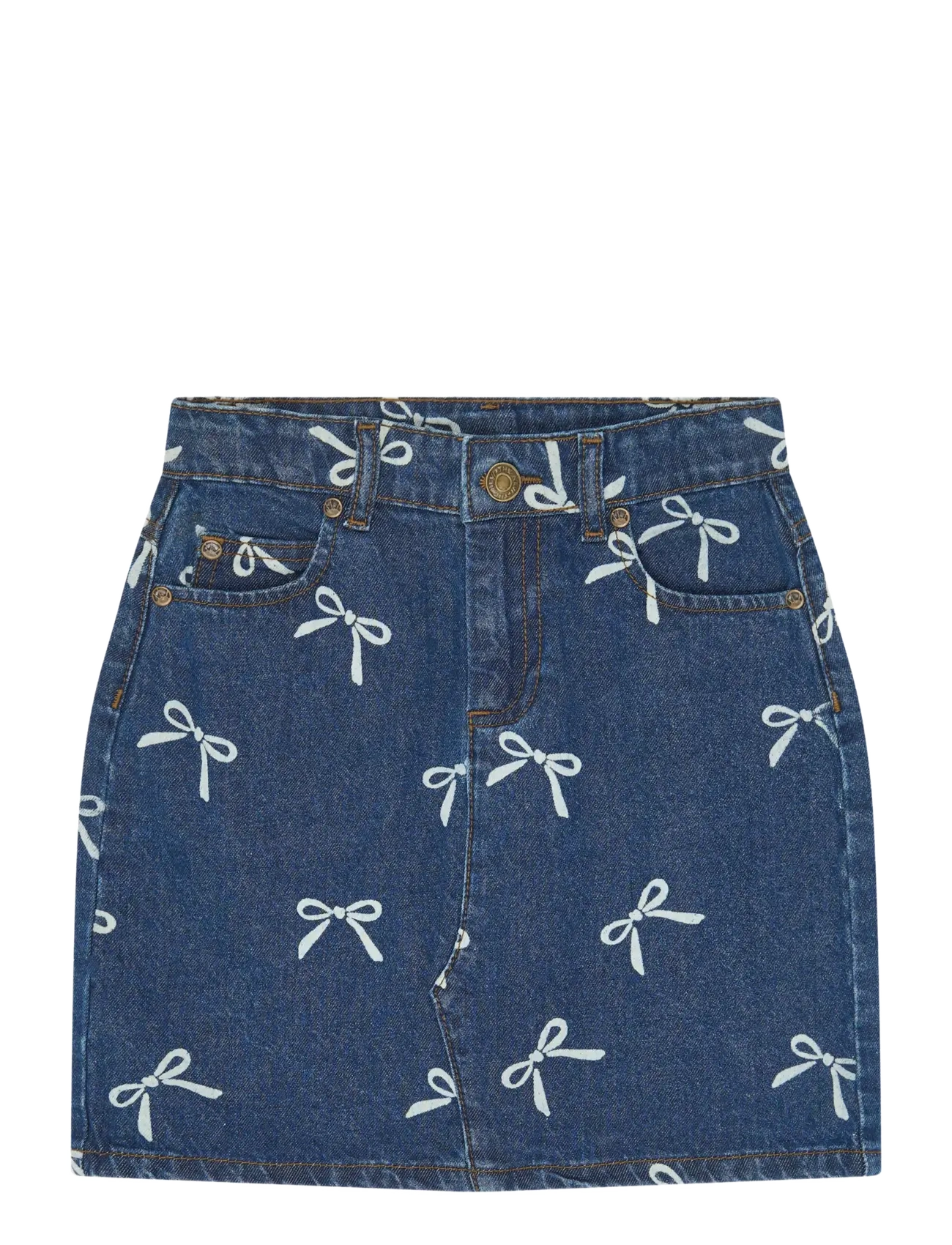 The New - TNVirginia Denim Skirt - korte nederdele - medium blue denim aop - 1