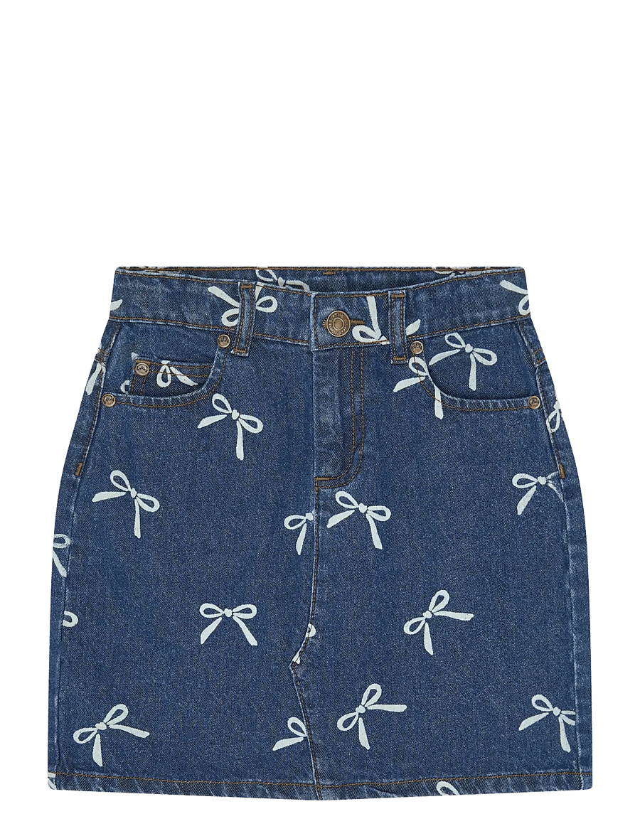 The New - TNVirginia Denim Skirt - korte nederdele - medium blue denim aop - 1