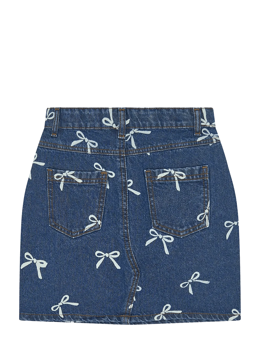 The New - TNVirginia Denim Skirt - korte nederdele - medium blue denim aop - 2