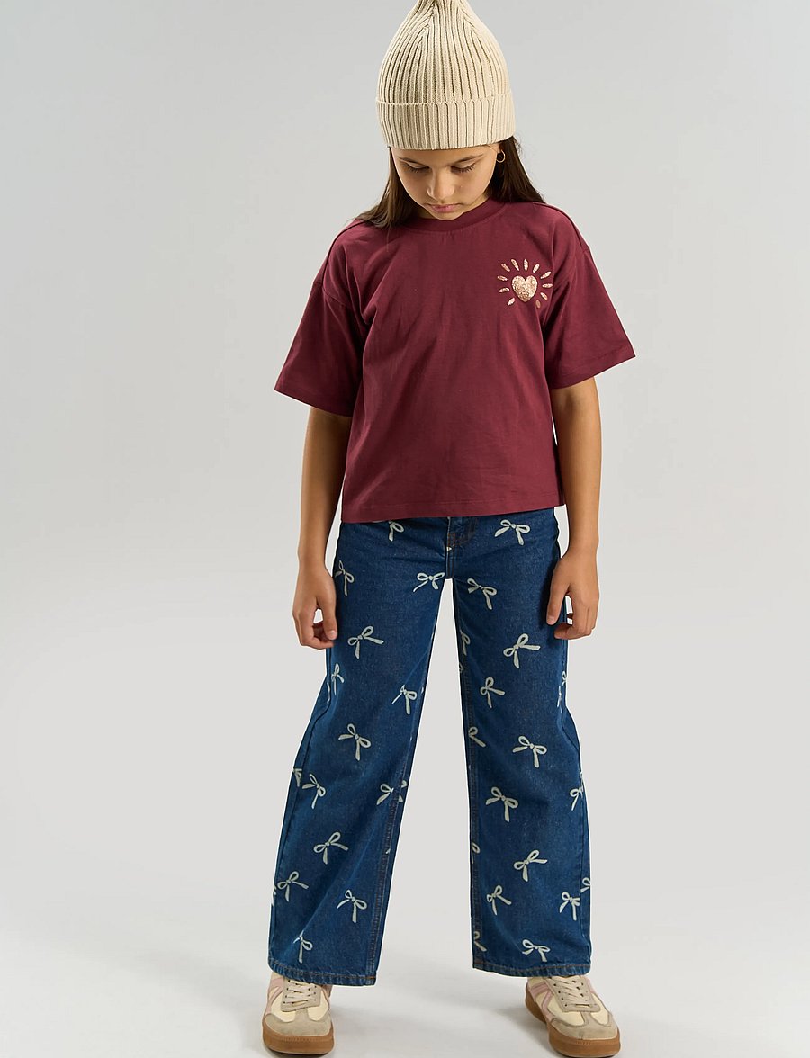 The New - TNVirginia Wide Fit Jeans - loose jeans - medium blue denim aop - 0