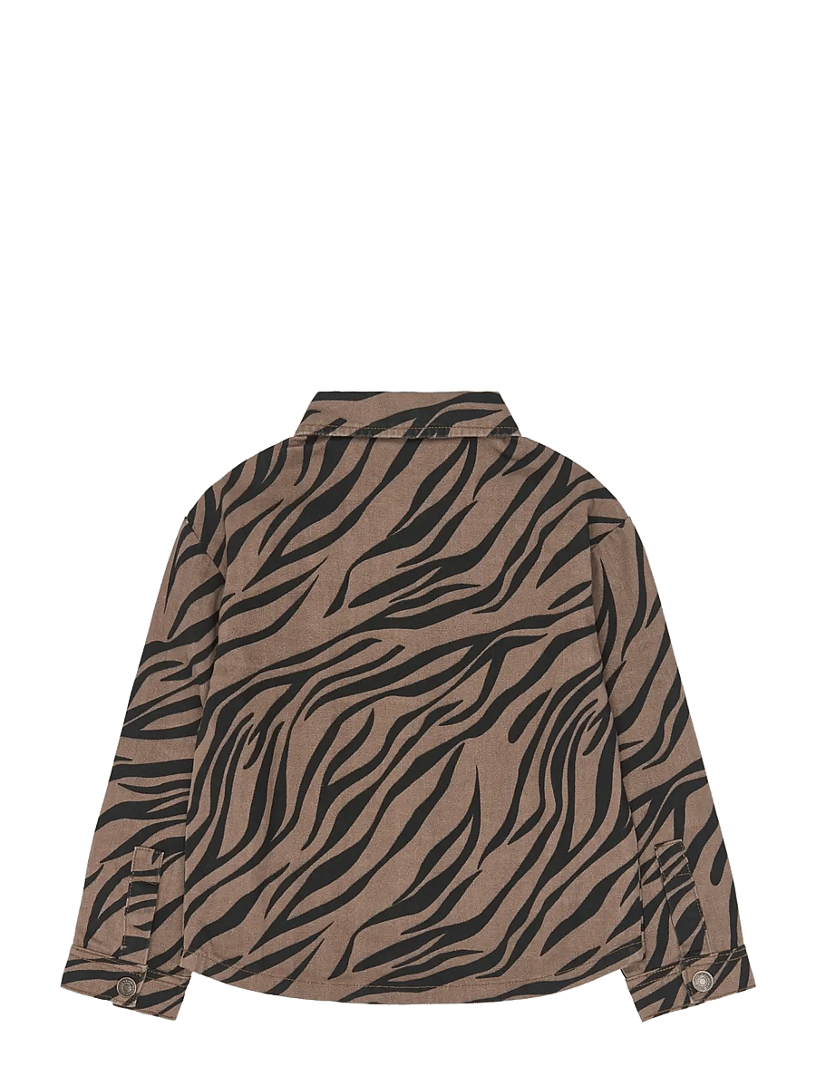 The New - TNVanya OS Denim Overshirt - taupe gray aop tn - 2
