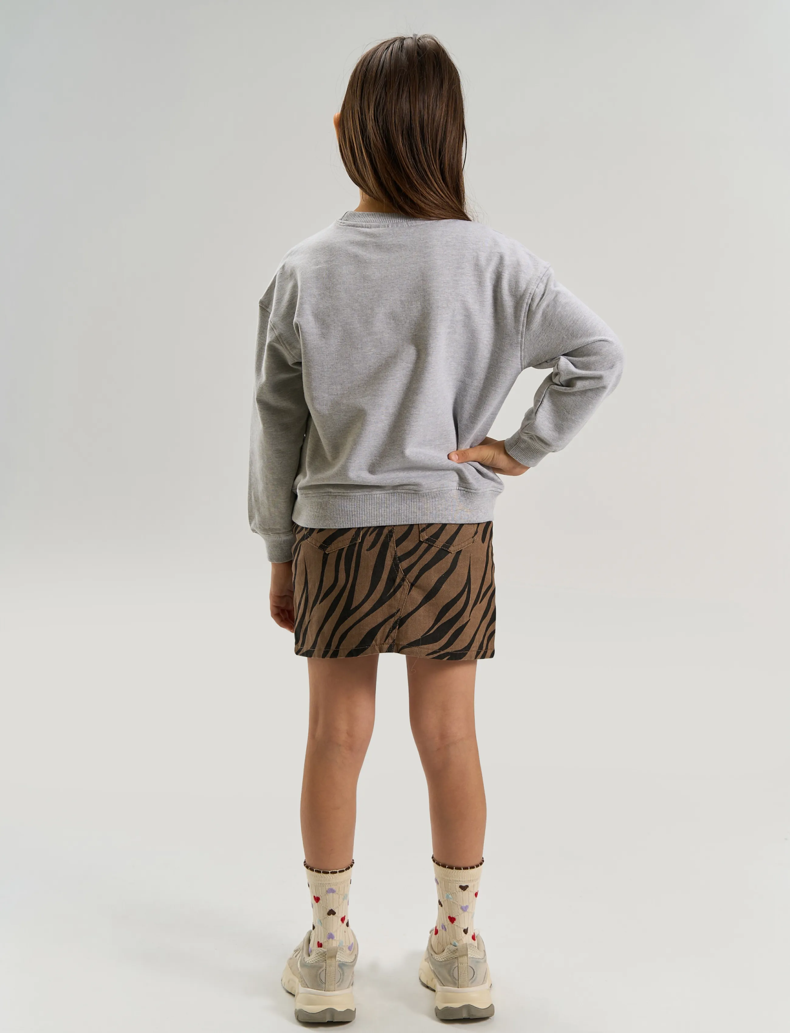 The New - TNVanya Denim Skirt - korte nederdele - taupe gray aop tn - 3