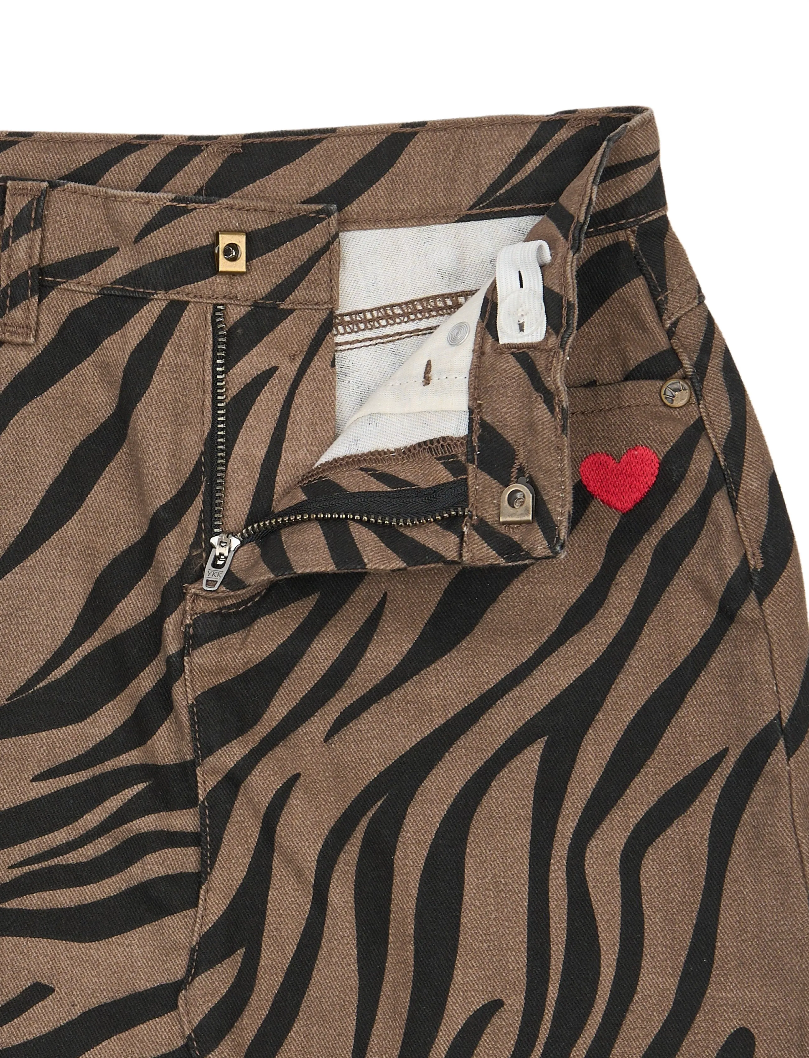 The New - TNVanya Denim Skirt - korte nederdele - taupe gray aop tn - 4