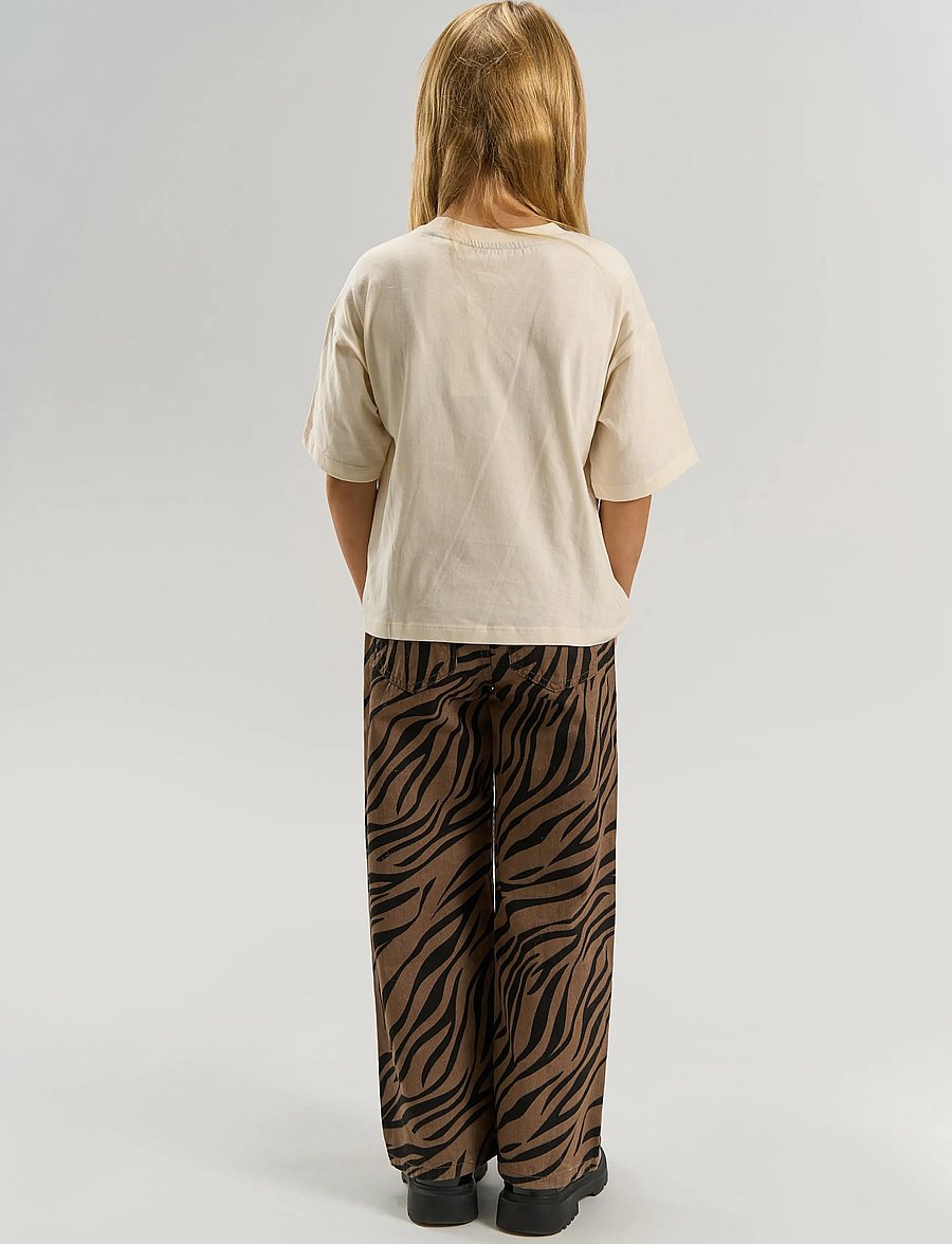 The New - TNVanya Wide Fit Jeans - hosen mit weitem bein - taupe gray aop tn - 4