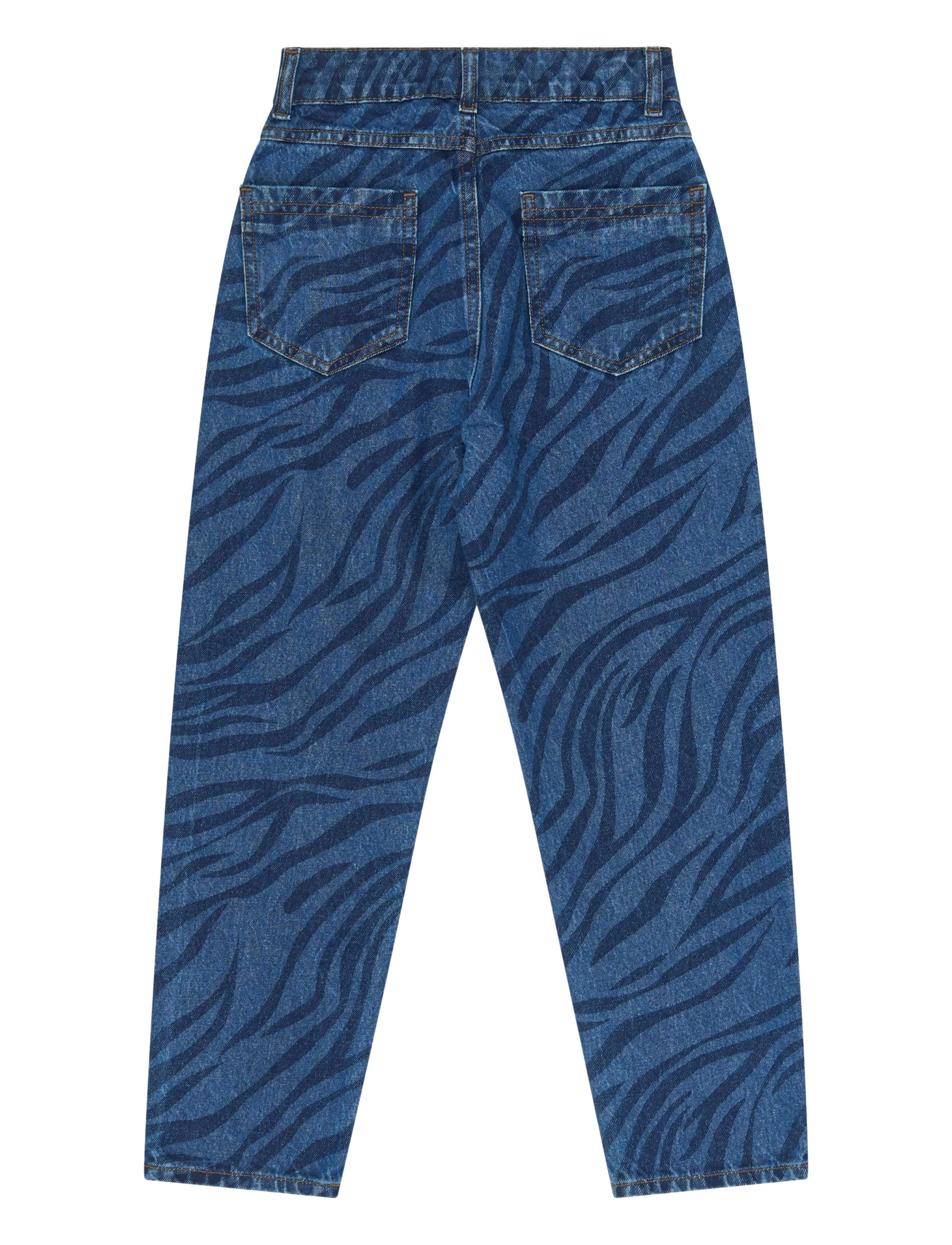 The New TNVeola Mom Fit Jeans - The New - MEDIUM BLUE DENIM AOP / blue