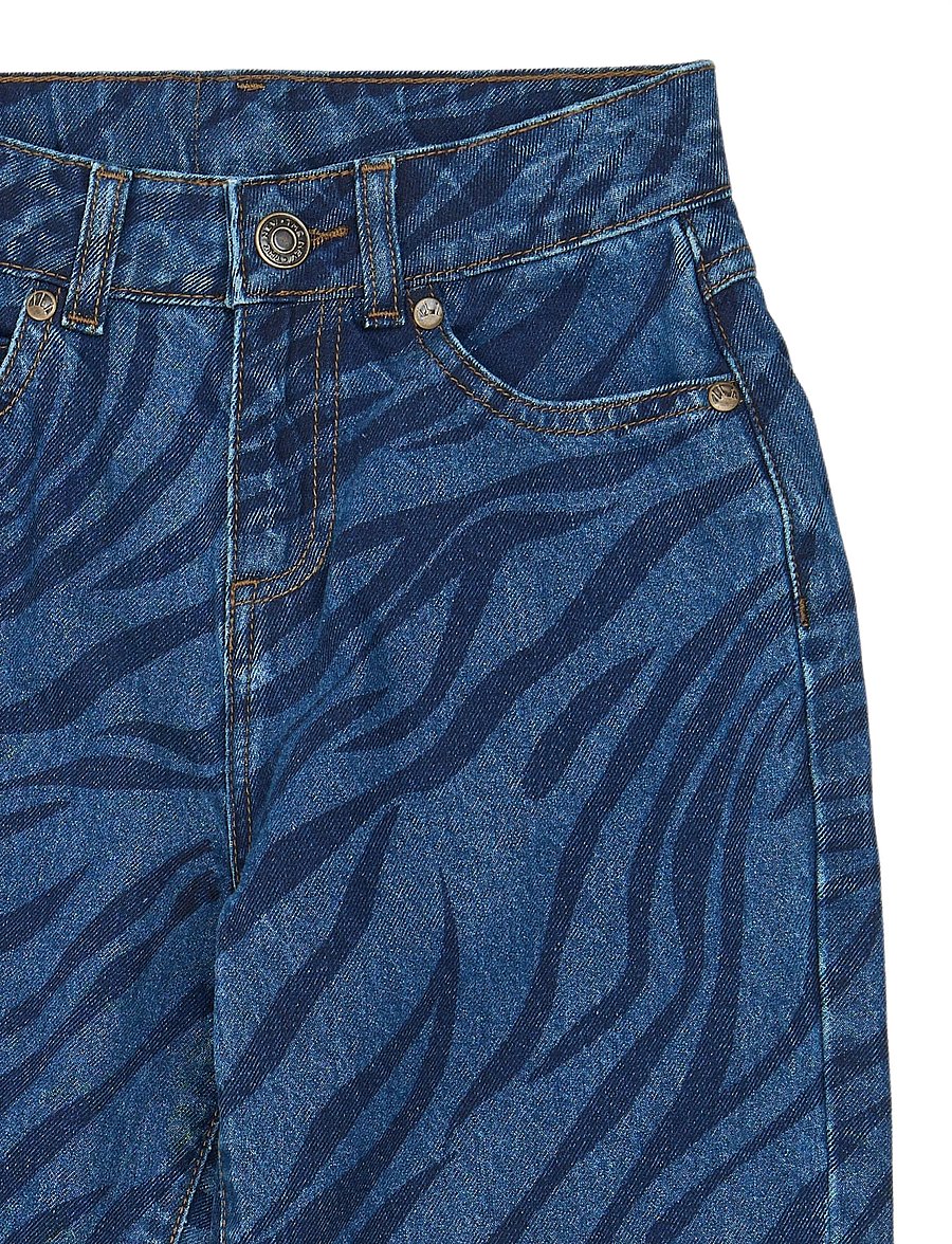 The New - TNVeola Mom Fit Jeans - tapered jeans - medium blue denim aop - 2