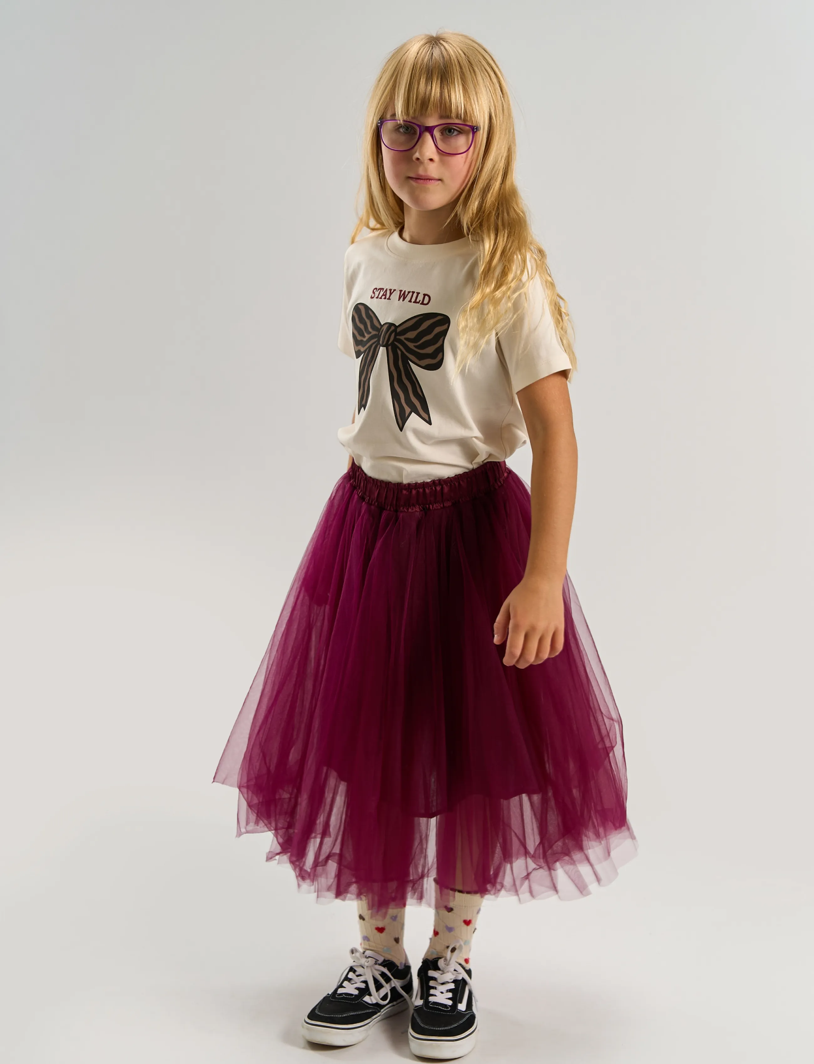 The New Tnvow S_S Tee, 134/140, T-shirts, Creme - Short-sleeved, Kinder