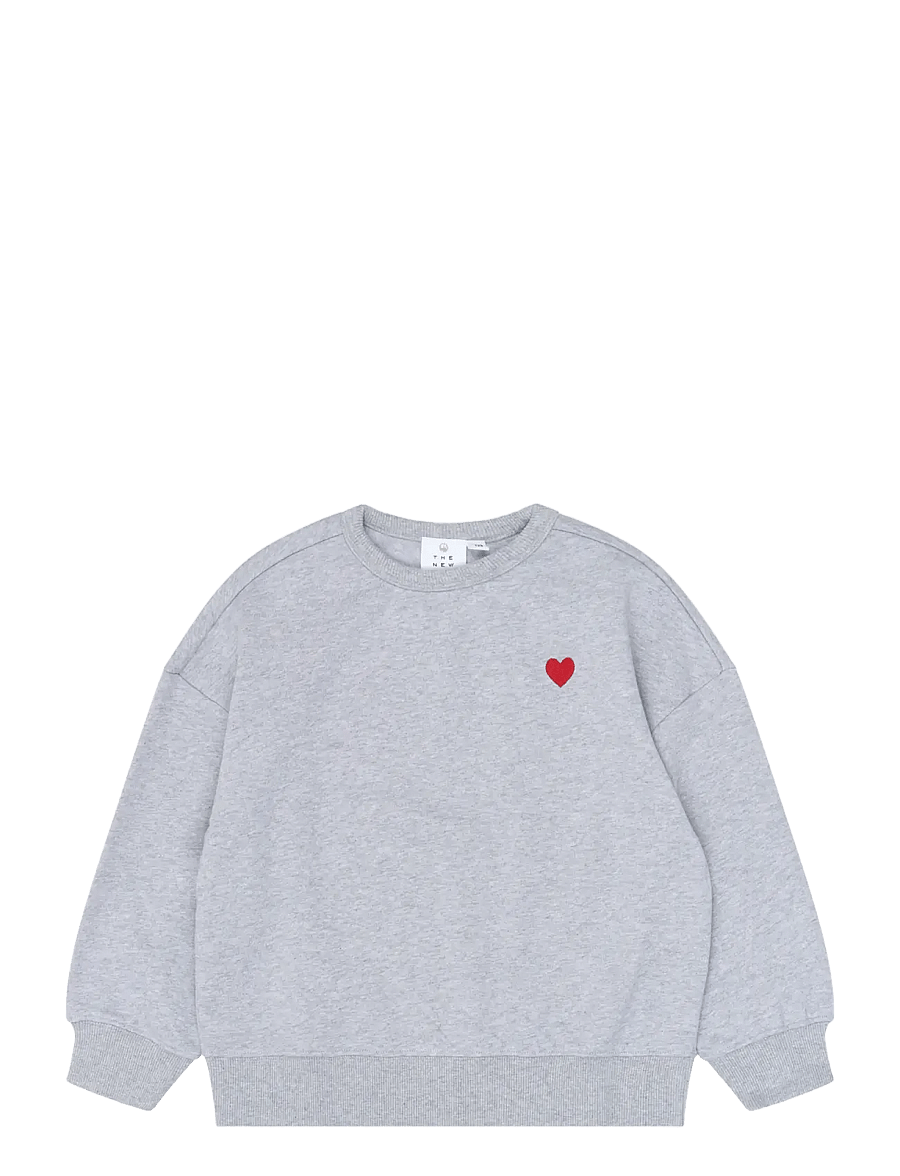 The New - TNVolina OS Melange Sweatshirt - sweatshirts - light grey melange - 1