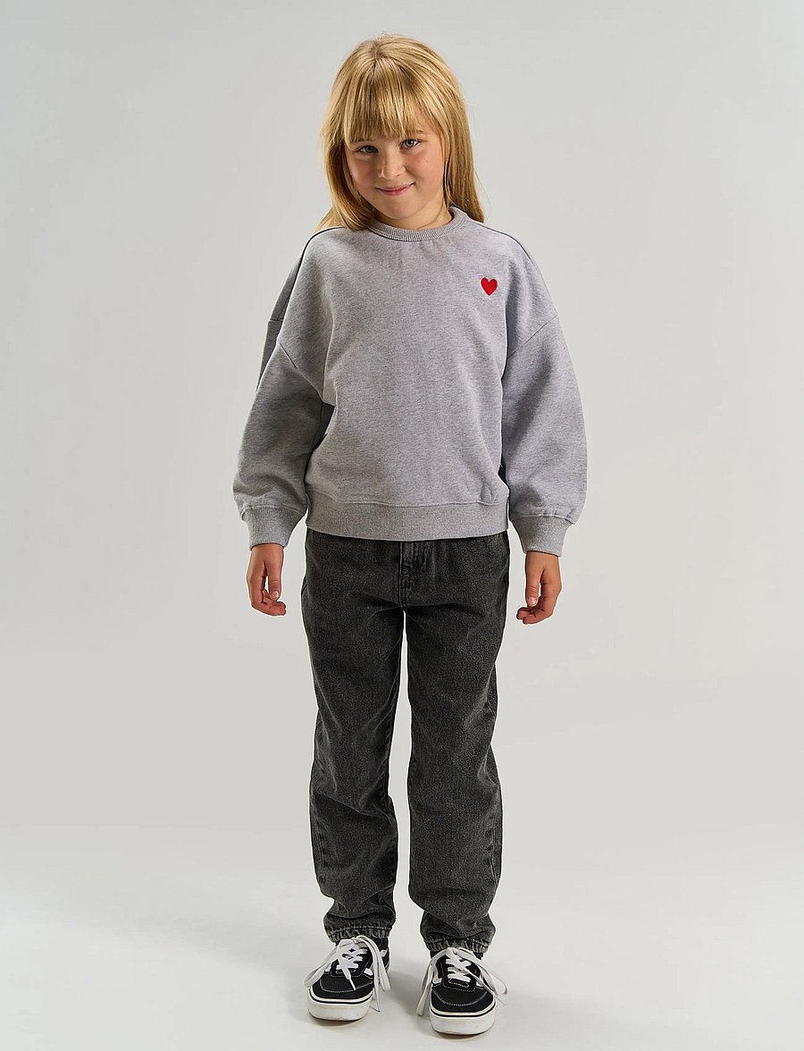The New - TNVolina OS Melange Sweatshirt - sweatshirts - light grey melange - 0