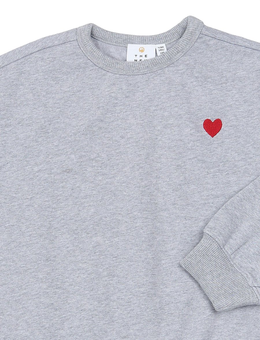 The New - TNVolina OS Melange Sweatshirt - sweatshirts - light grey melange - 4