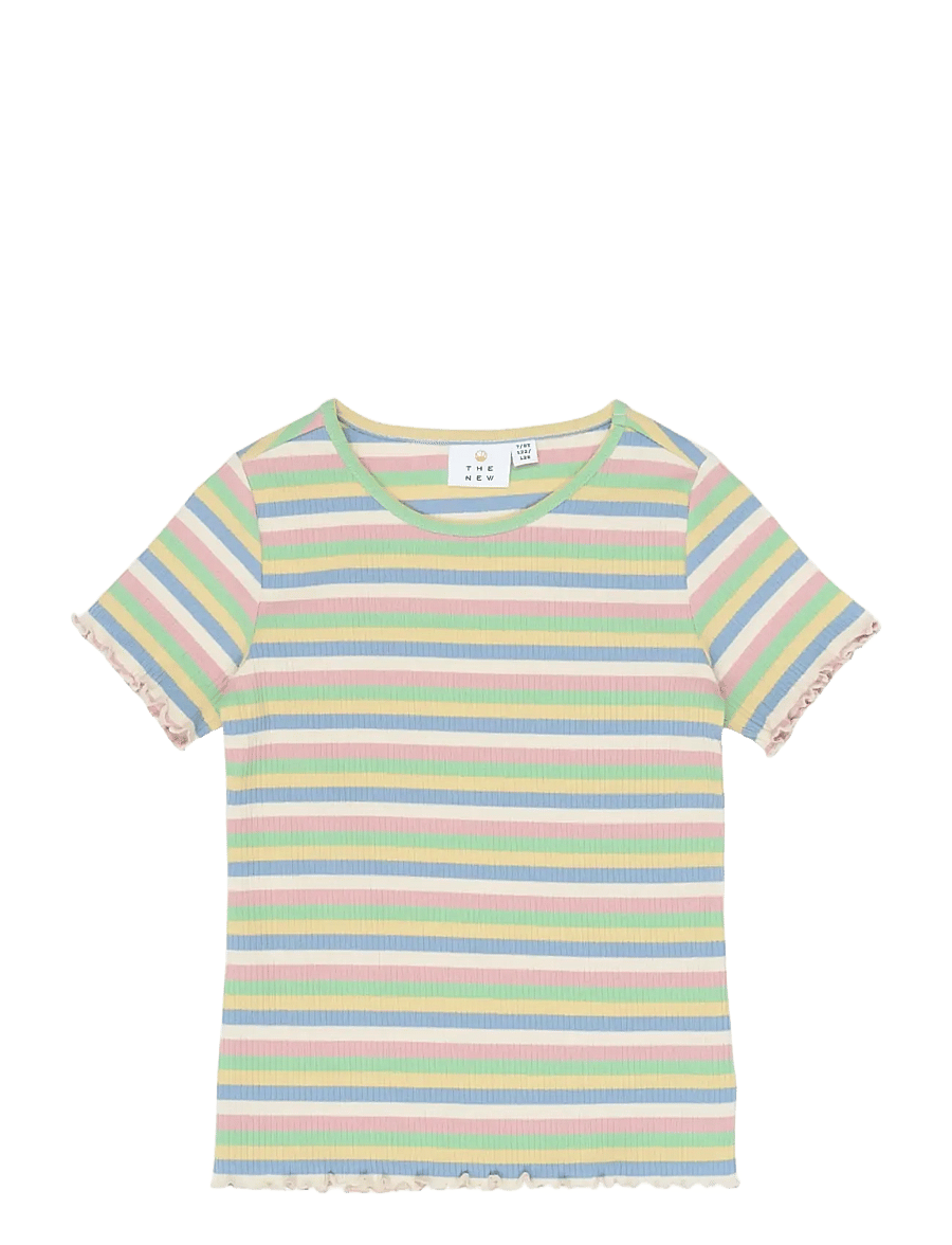 The New - TNStella S_S Rib Tee - kurzärmelige - multi striped - 0