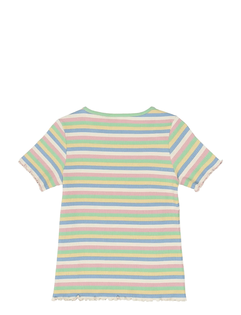 The New - TNStella S_S Rib Tee - lühikeste varrukatega t-särgid - multi striped - 1