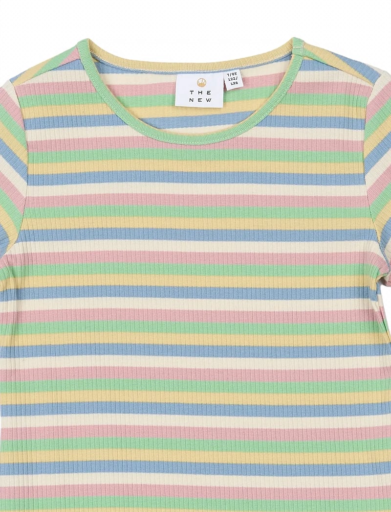 The New - TNStella S_S Rib Tee - lühikeste varrukatega t-särgid - multi striped - 2