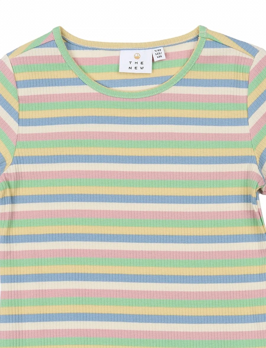 The New - TNStella S_S Rib Tee - kurzärmelige - multi striped - 2
