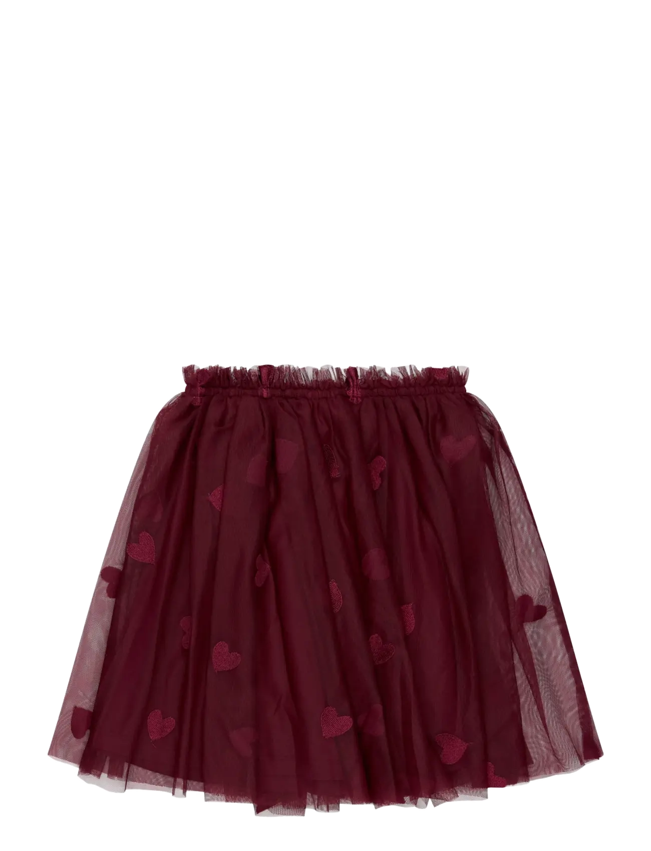 The New - TNVohanna Mesh Skirt - tylnederdel - burgundy emb tn - 1