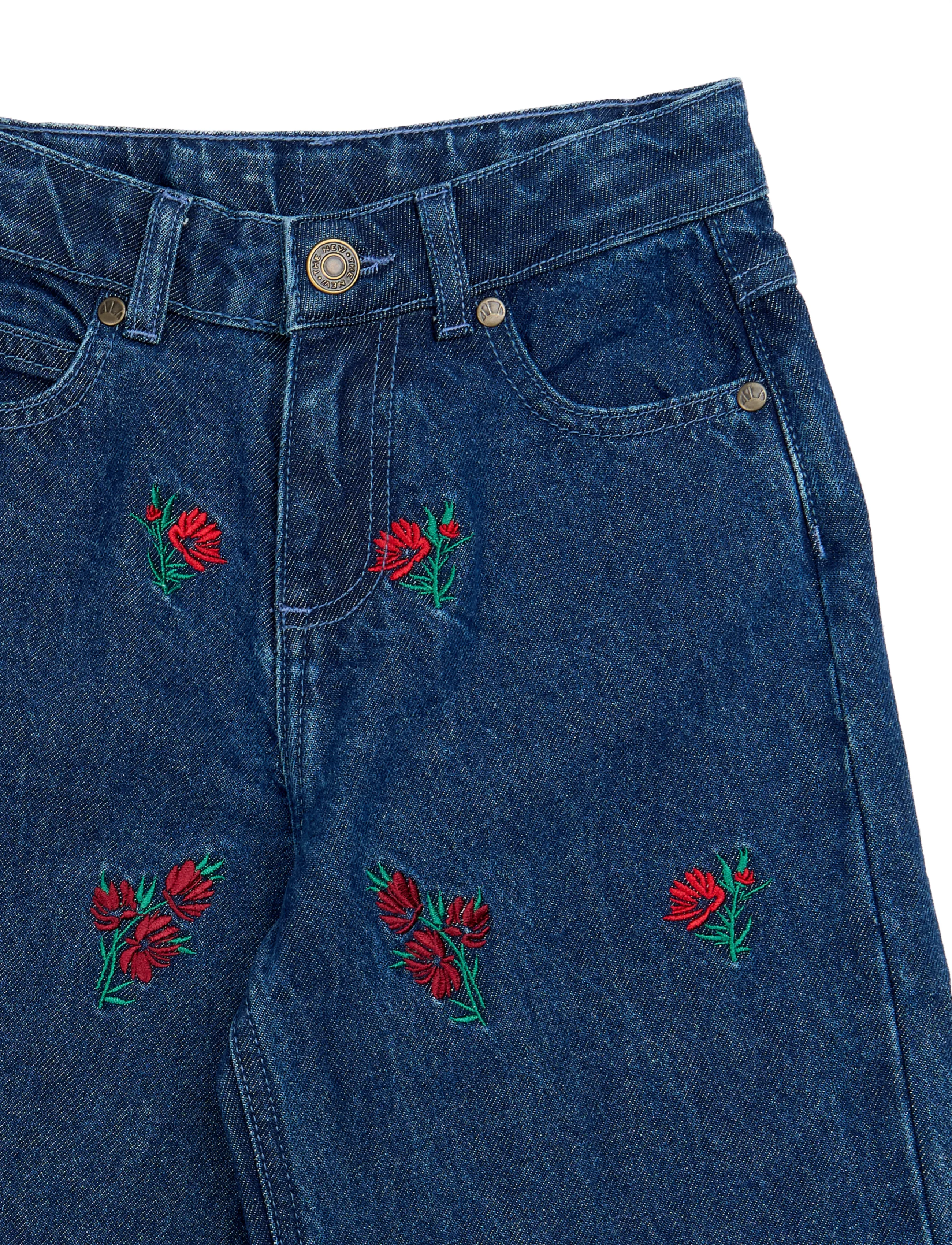 The New - TNVincetta Wide Fit Jeans - medium blue denim emb - 4