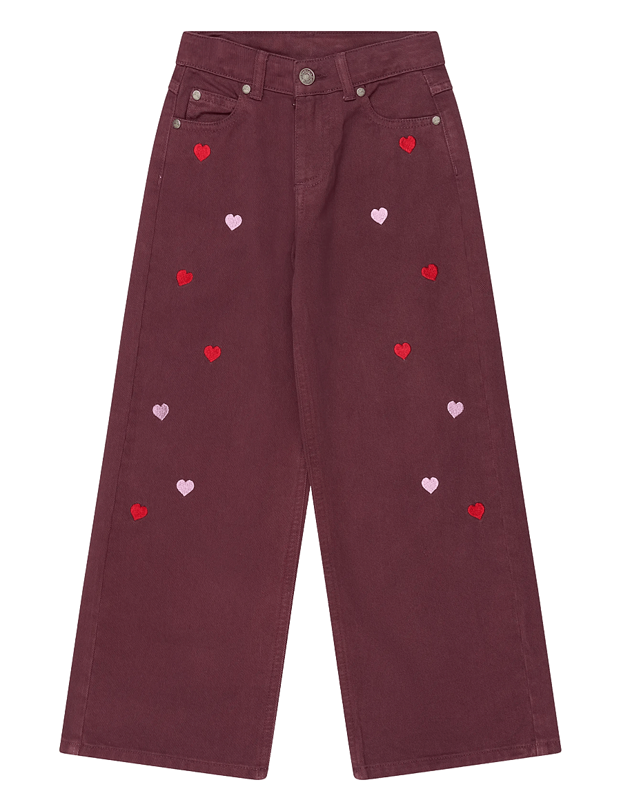 The New - TNValentine Wide Fit Jeans - burgundy emb tn - 1