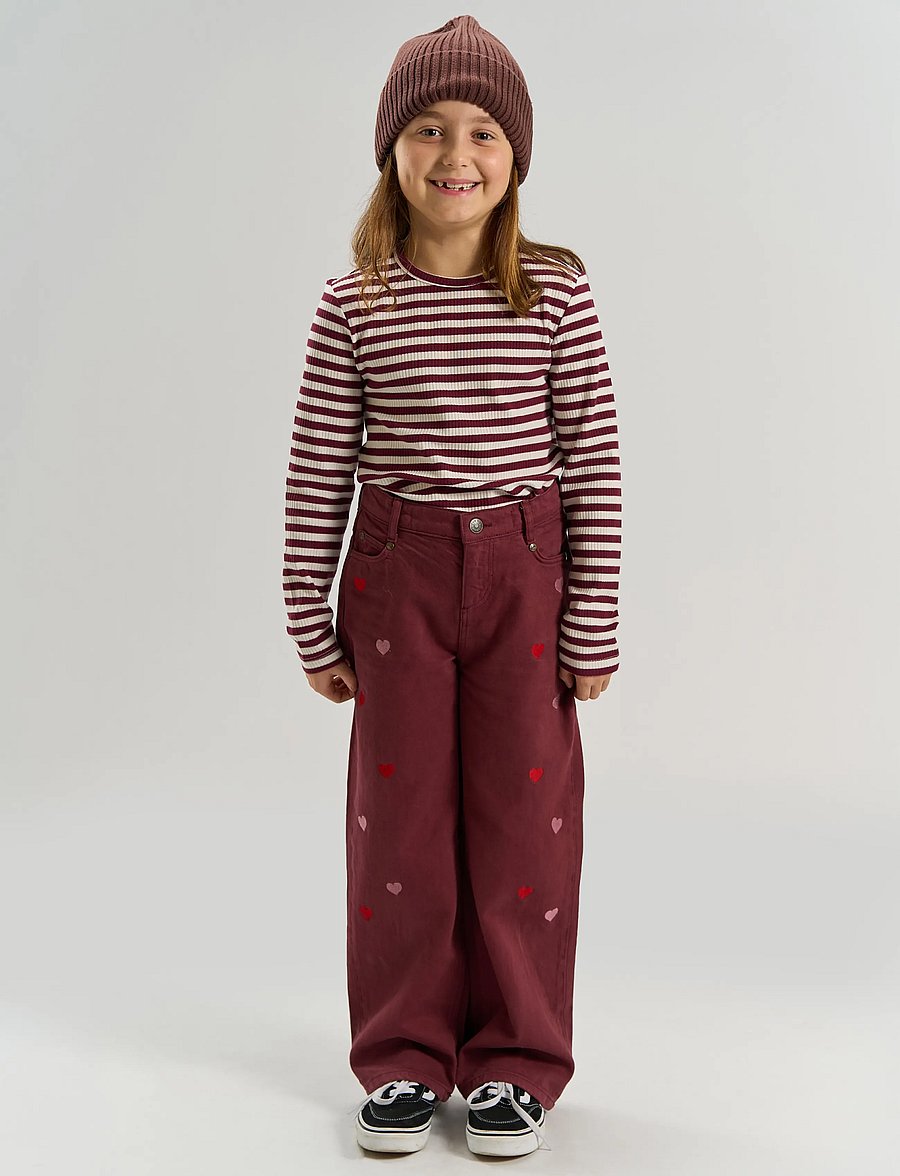 The New - TNValentine Wide Fit Jeans - burgundy emb tn - 0