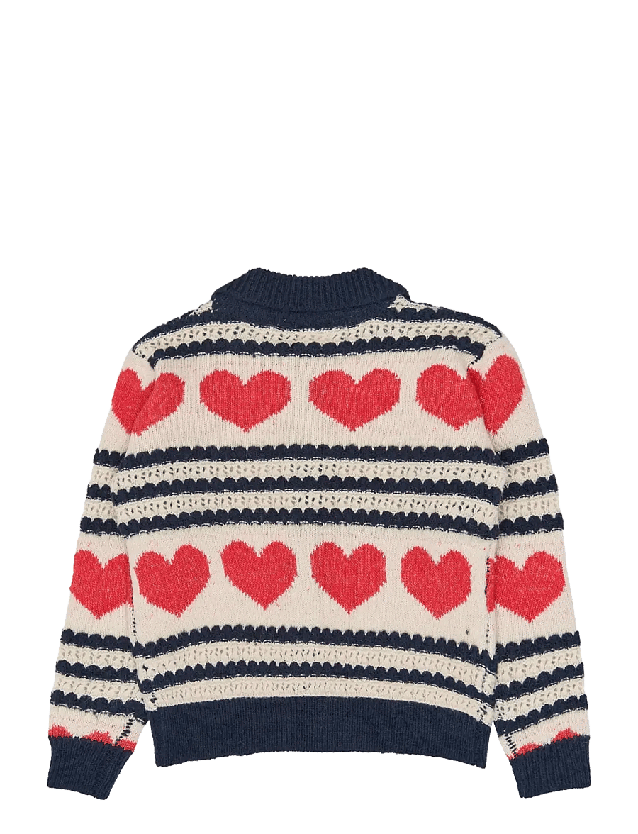 The New - TNVallie Jacquard Cardigan - cardigans - gardenia striped - 2