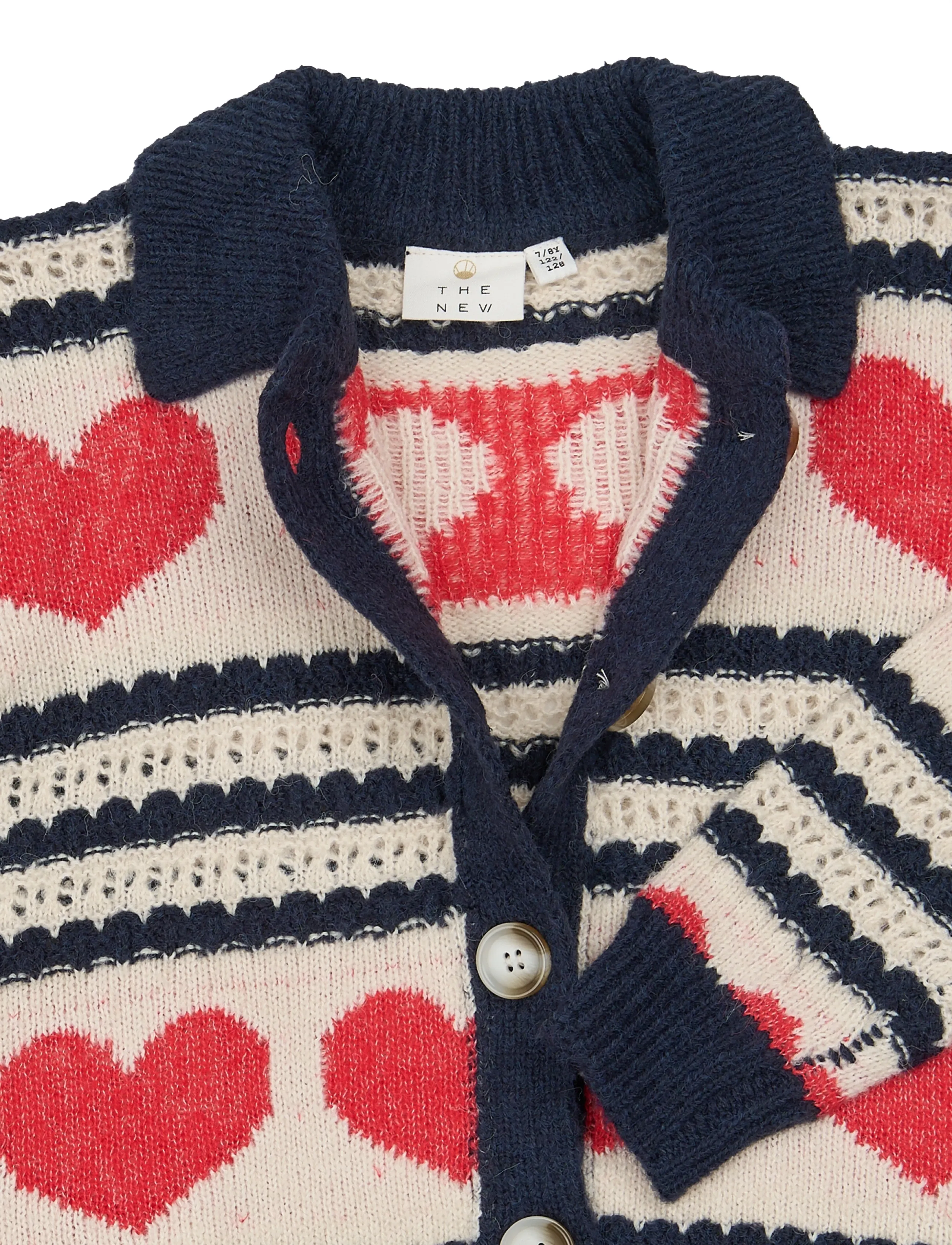 The New - TNVallie Jacquard Cardigan - cardigans - gardenia striped - 4
