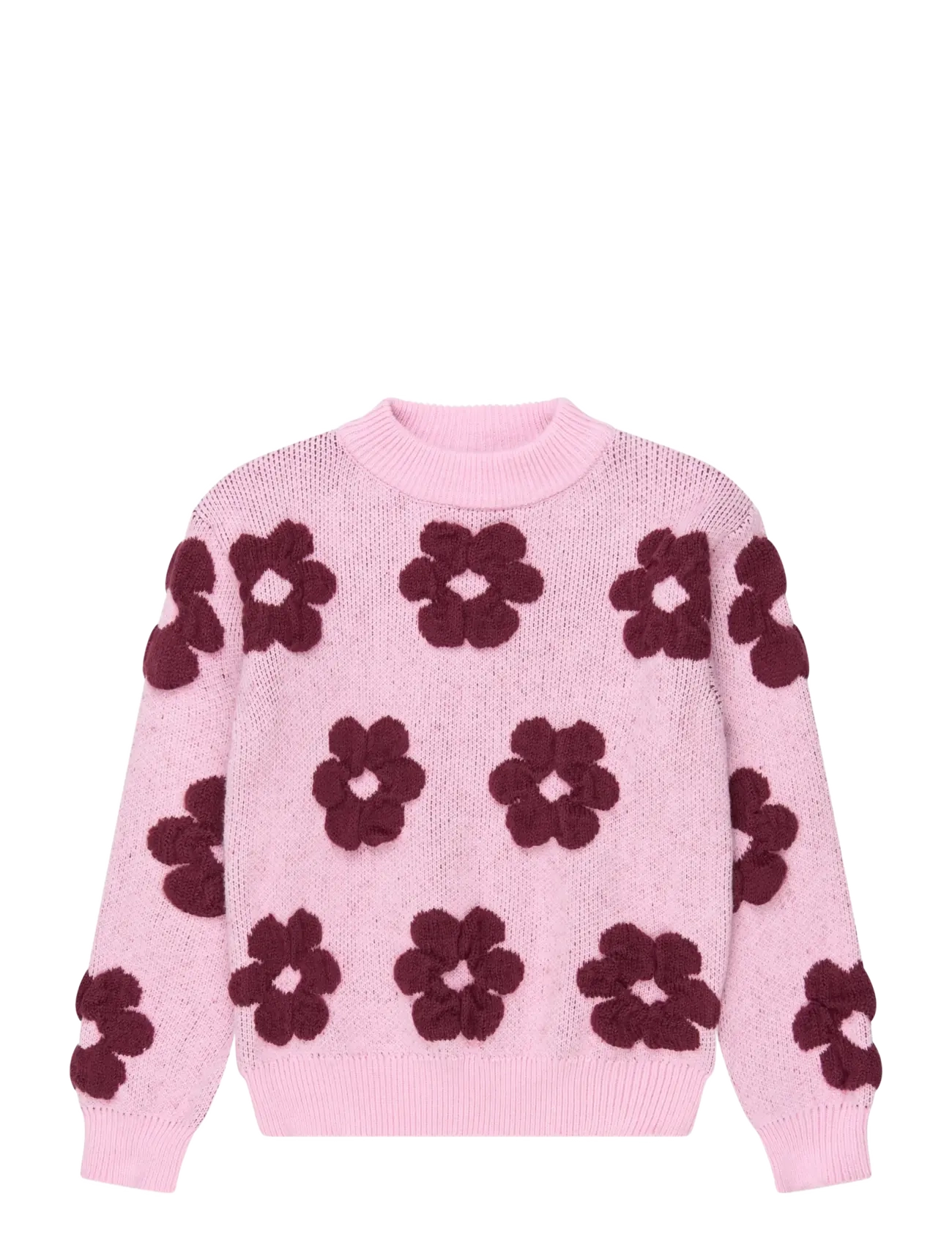 The New Tnvarda Knit Pullover, 122/128, Pink, Strik > Pullovere, Børn