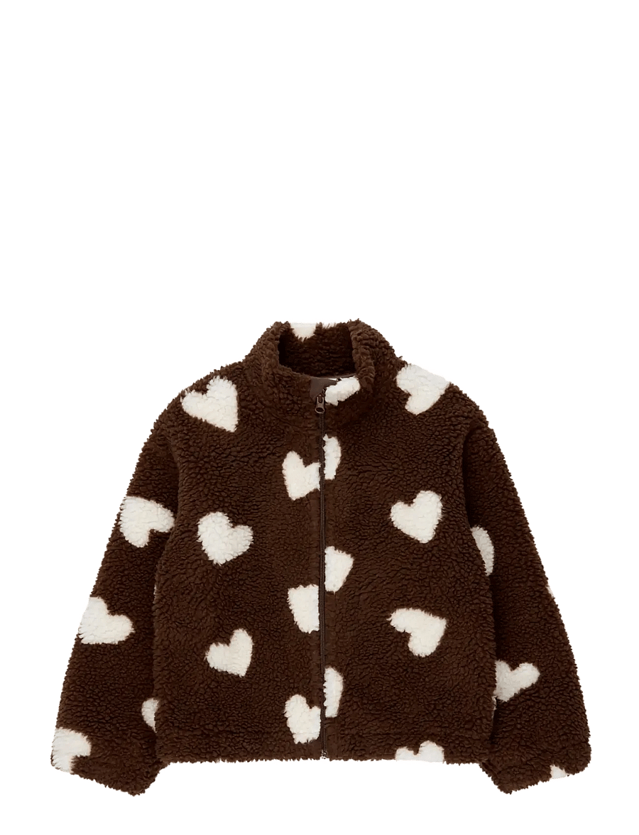 The New - TNUnita OS Teddy Jacket - chestnut aop - 0