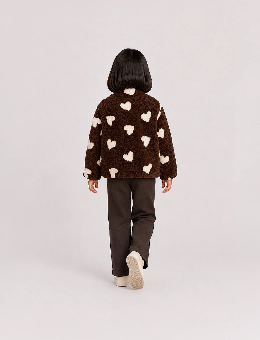 The New - TNUnita OS Teddy Jacket - fleecejacken - chestnut aop - 3