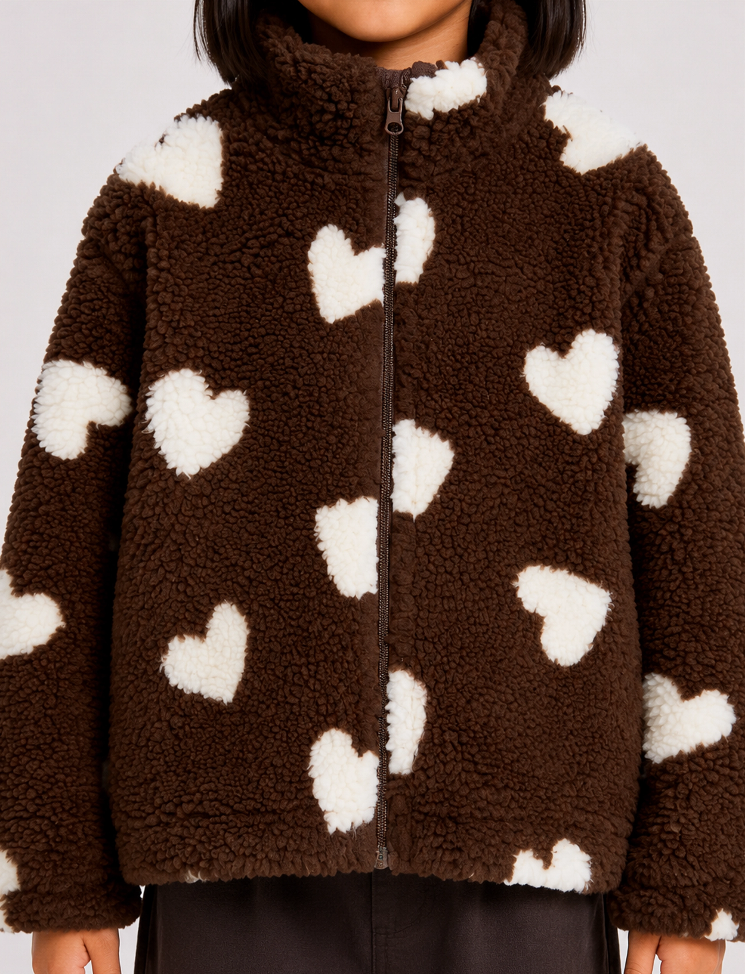 The New - TNUnita OS Teddy Jacket - höstjackor - chestnut aop - 4