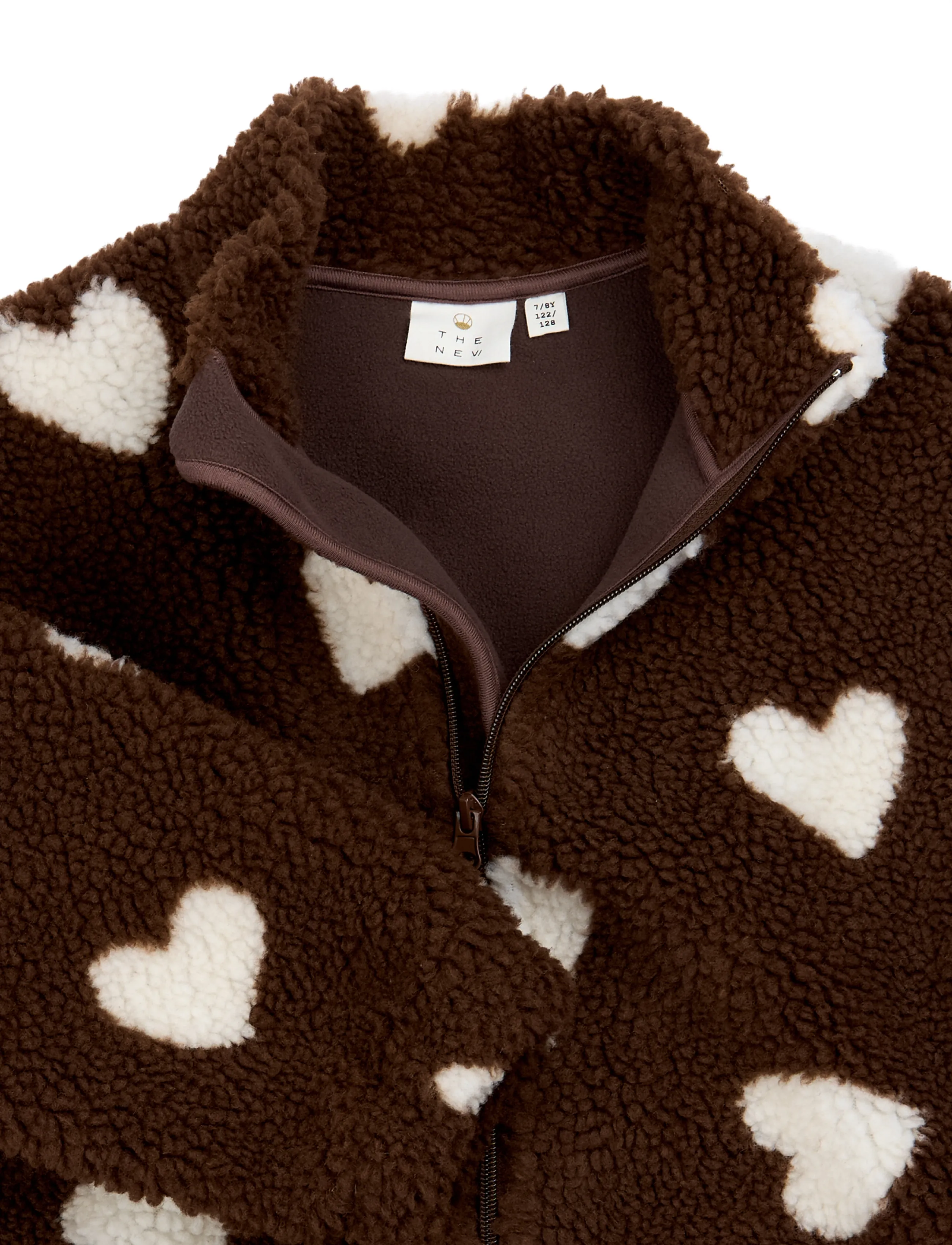 The New - TNUnita OS Teddy Jacket - chestnut aop - 2