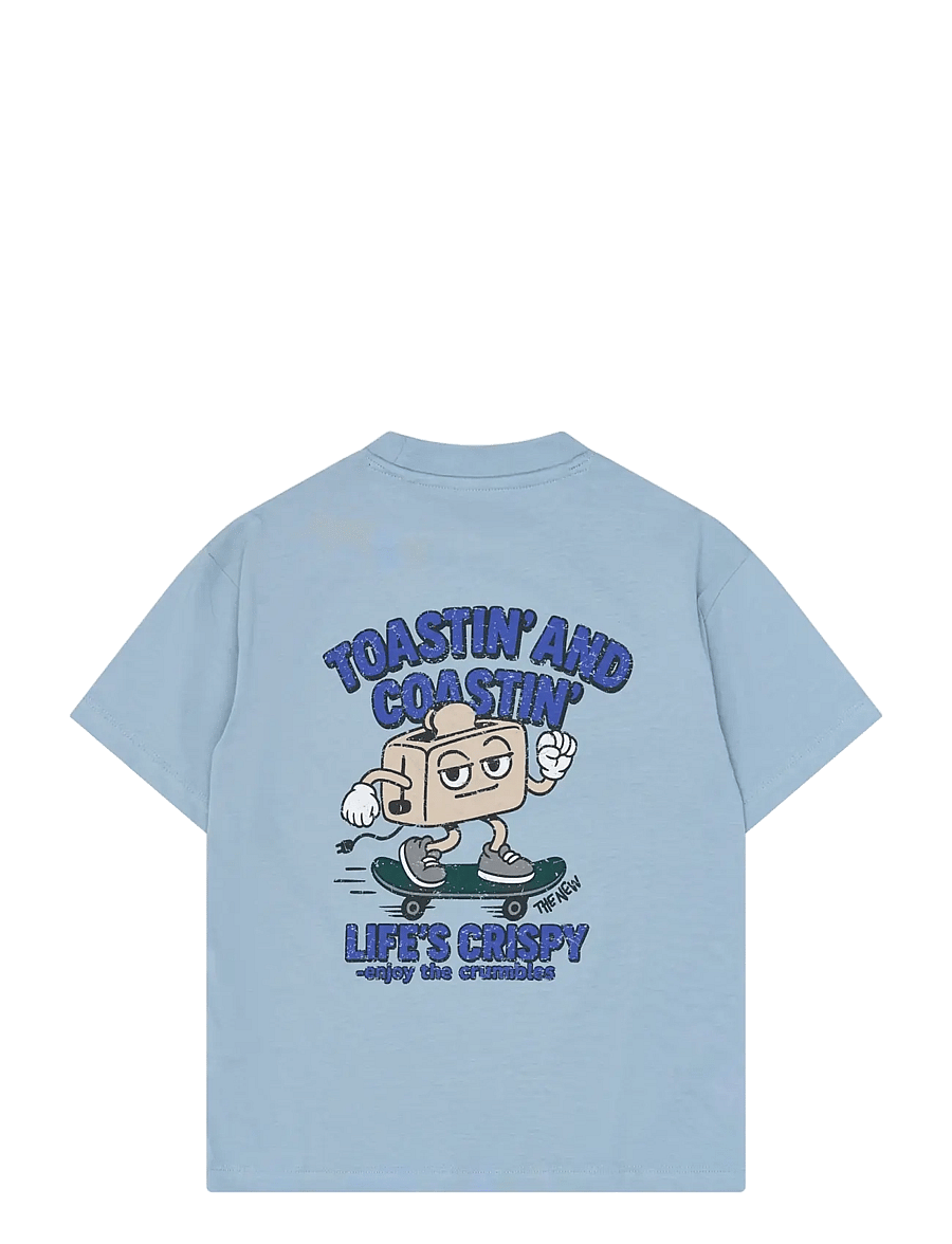 The New - TNVilmar OS S_S Tee - kortærmede t-shirts - ashley blue - 2