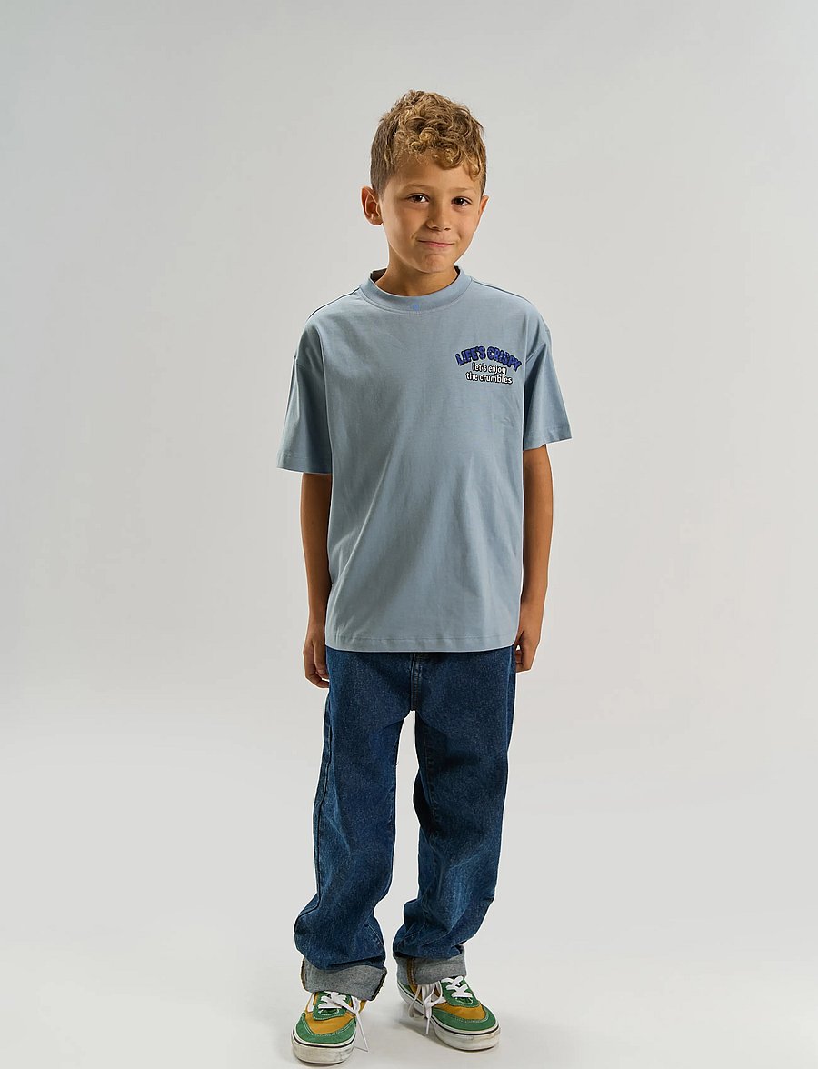 The New - TNVilmar OS S_S Tee - kortærmede t-shirts - ashley blue - 0