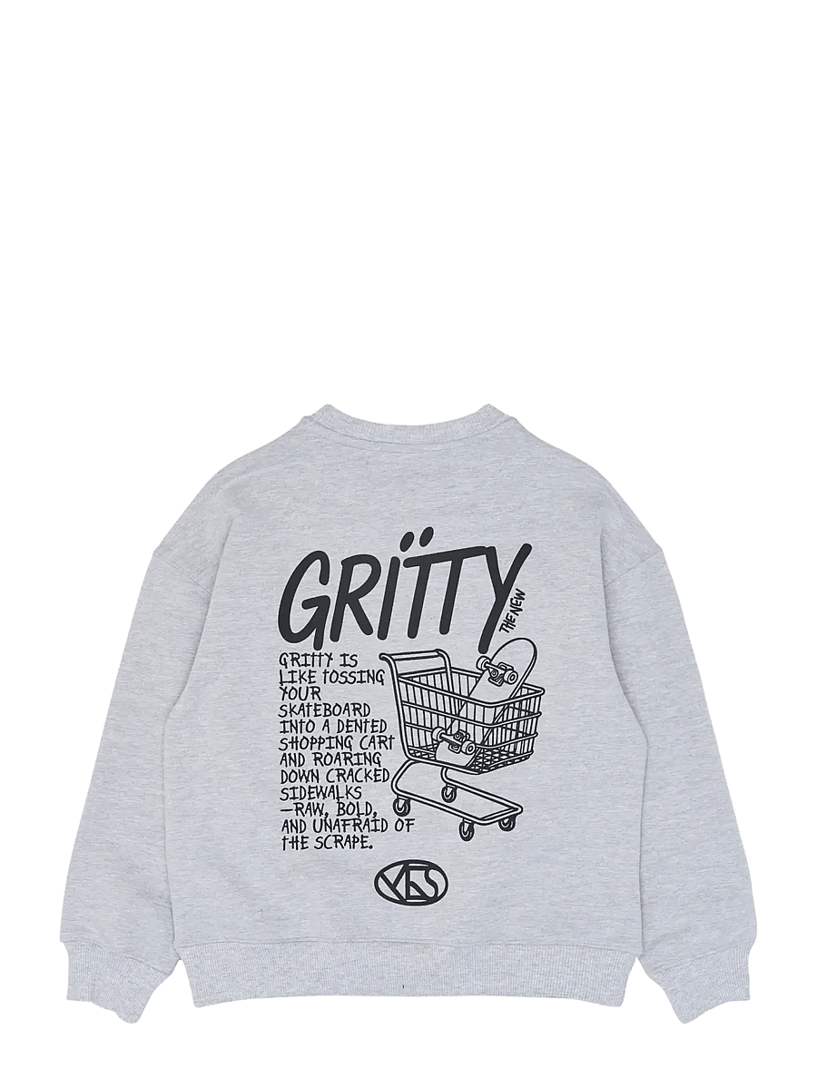 The New - TNViggo OS Melange Sweatshirt - sweatshirts - light grey melange - 1