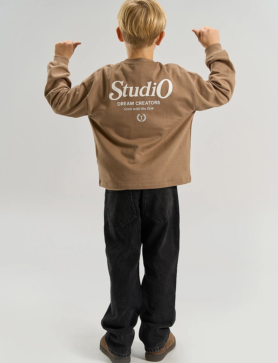The New - TNVicente OS Sweatshirt - sweatshirts - taupe gray tn - 3