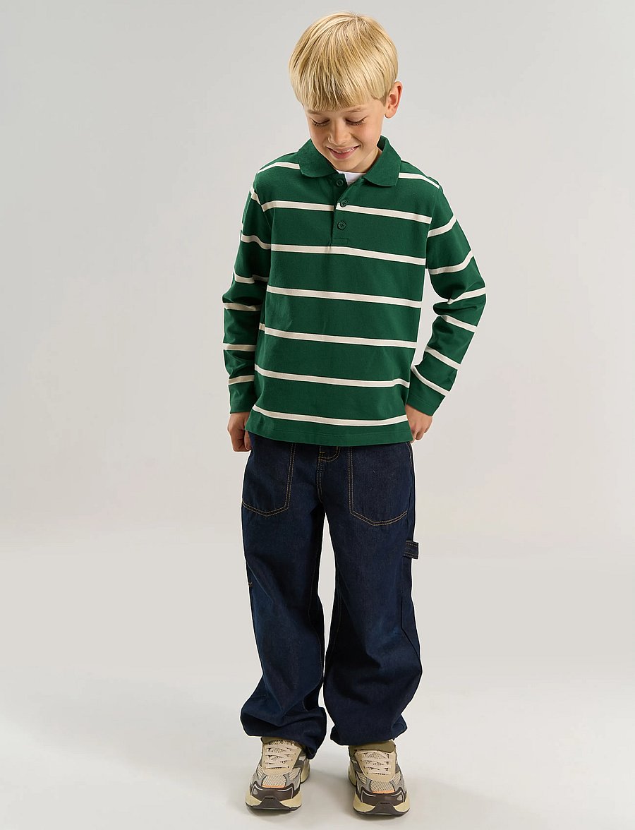 The New - TNVuk L_S Pique Polo - june bug striped - 0